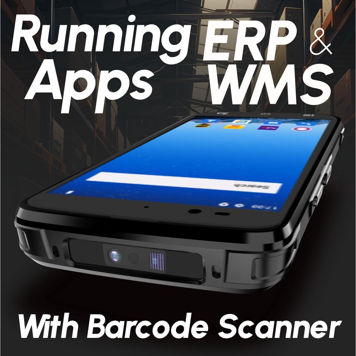 Rayoungtek Android 12 Barcode Scanner 4+64GB Built-in 1D/2D/QR Zebra SE4710 Bar Code Scanner 4G Wireless Mobile Computer PDA N77 for Warehouse & Logistics