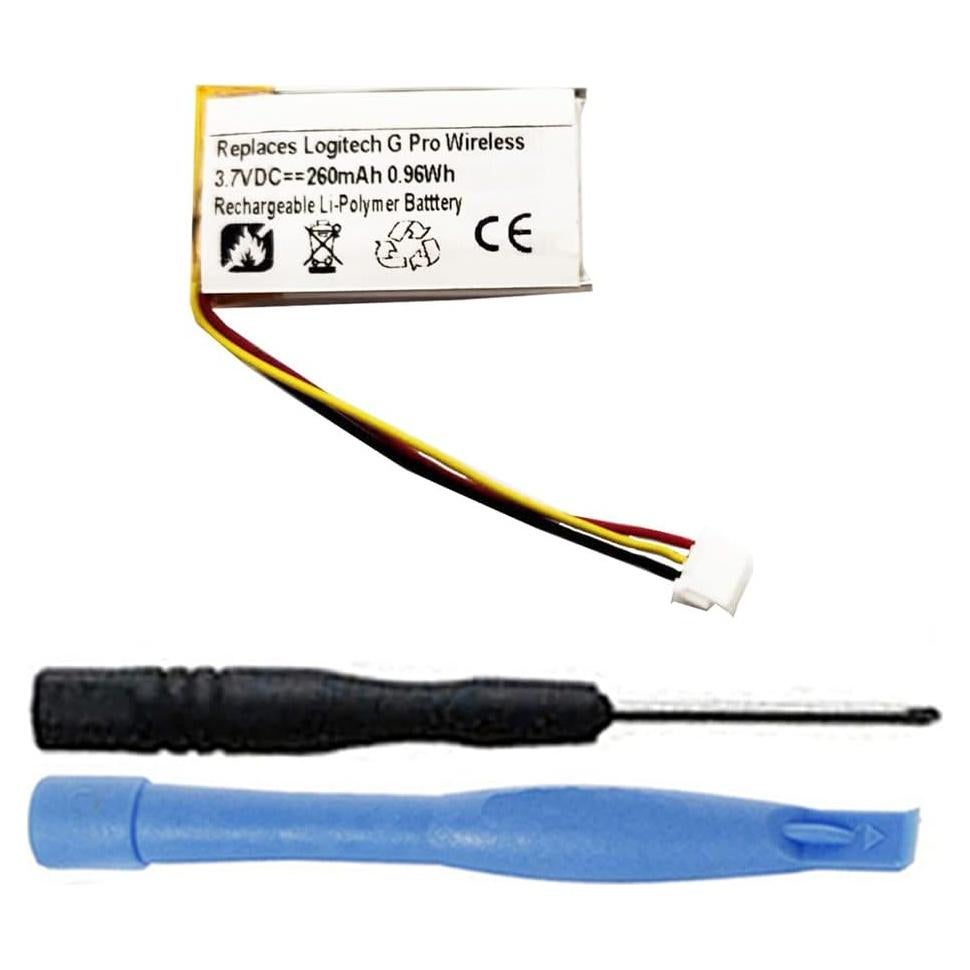 Batería Recargable 260mAh MPF para Logitech G Pro Wireless