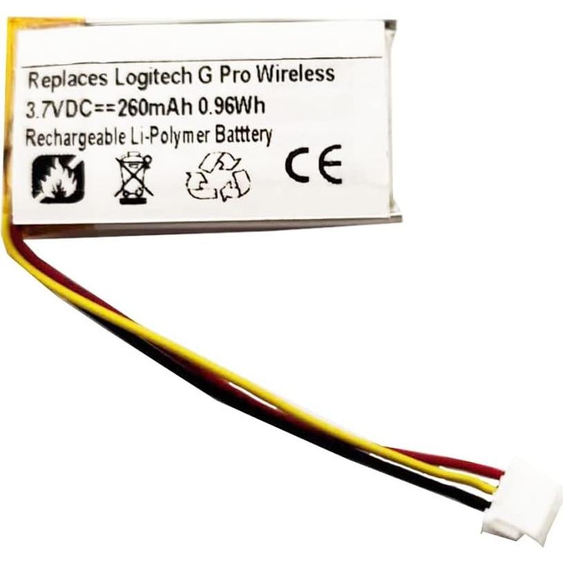 Batería Recargable 260mAh MPF para Logitech G Pro Wireless
