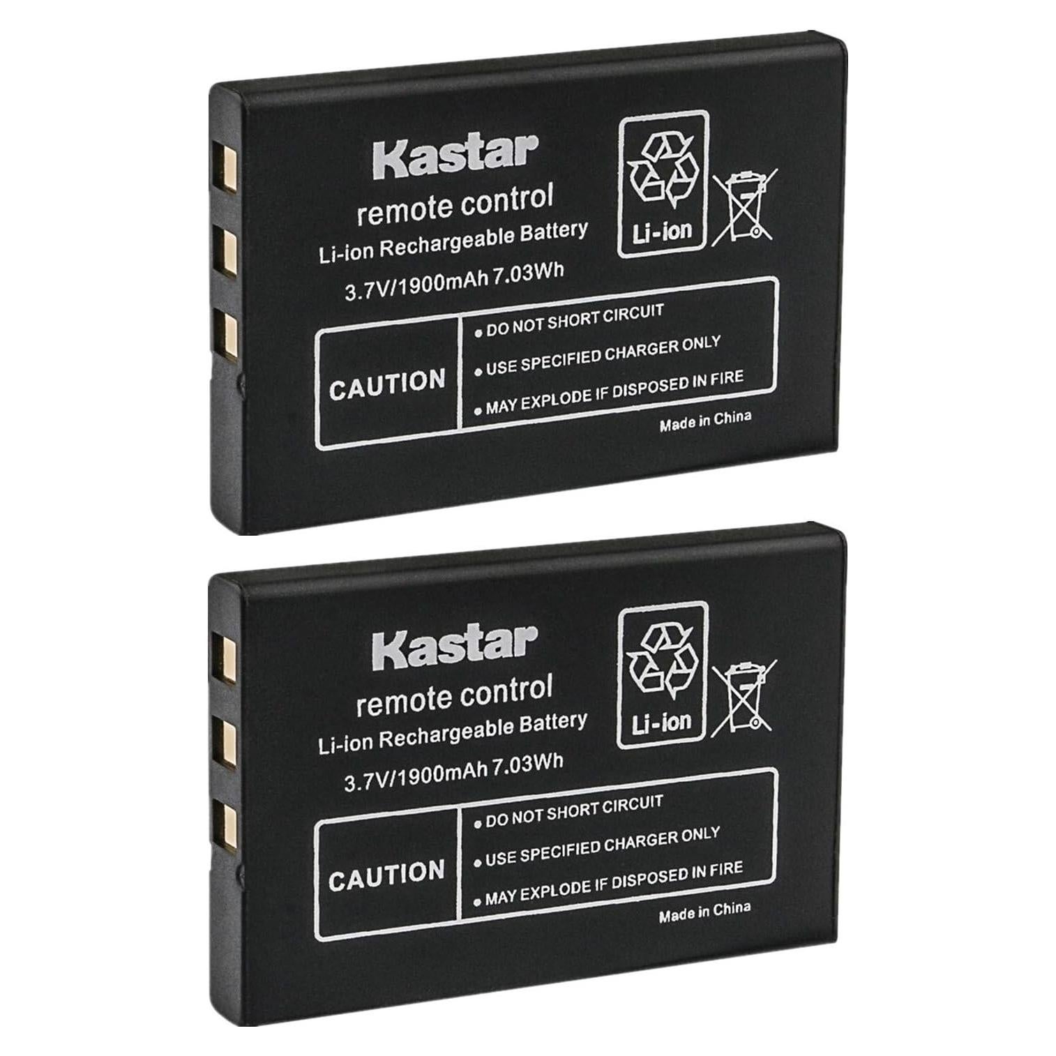 Baterías de Litio-Ion Kastar 2 Paquete para Controles Remotos URC