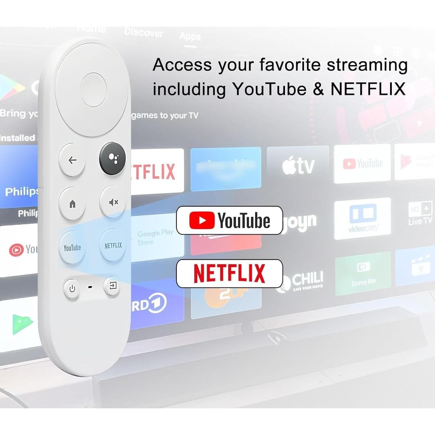 Control Remoto Reemplazo OROSAUR G9N9N para Chromecast 4K HD