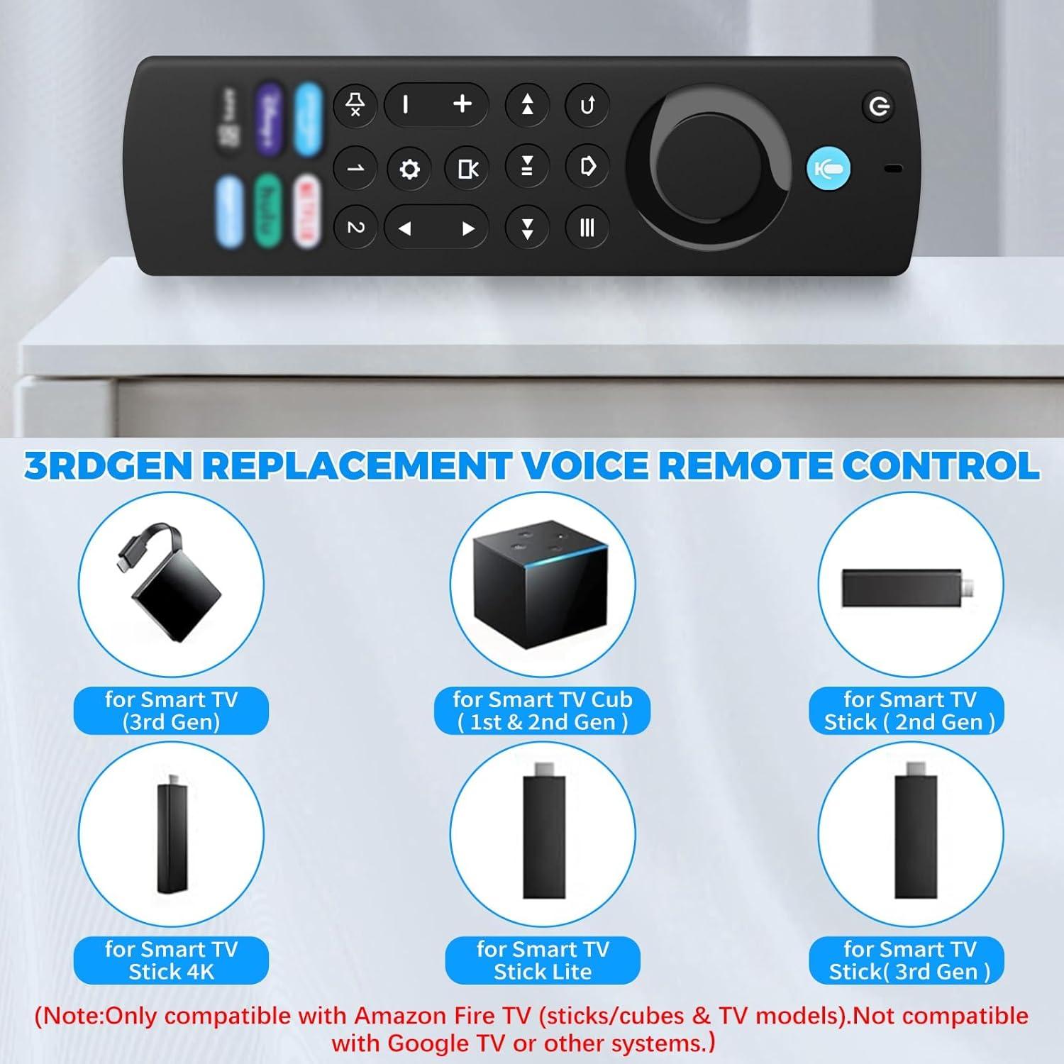 Control Remoto de Voz Feeona para Smart TV 4K y Cube