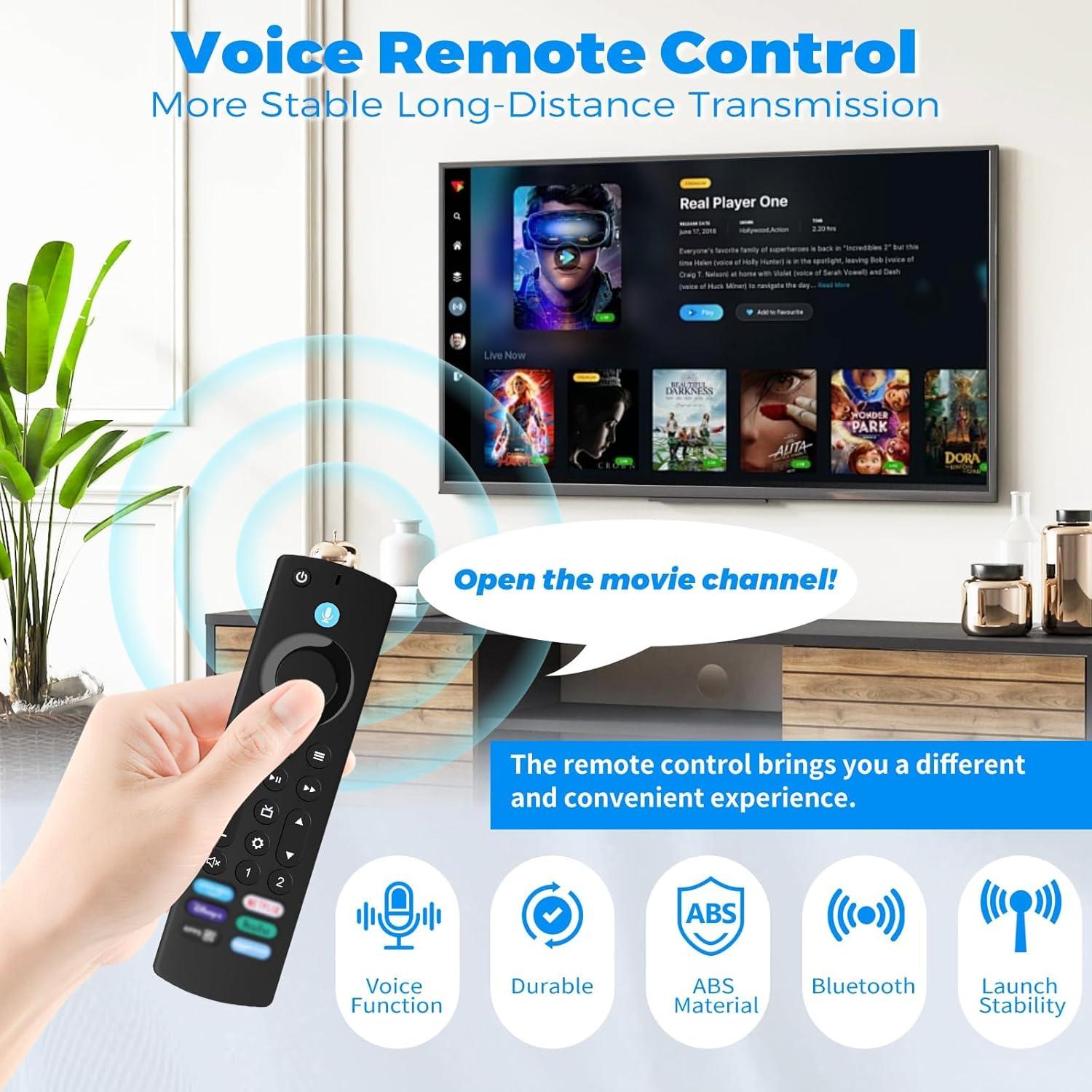 Control Remoto de Voz Feeona para Smart TV 4K y Cube