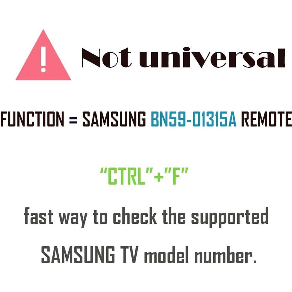 Control Remoto Reemplazo Samsung BN59-01315A para Smart TV