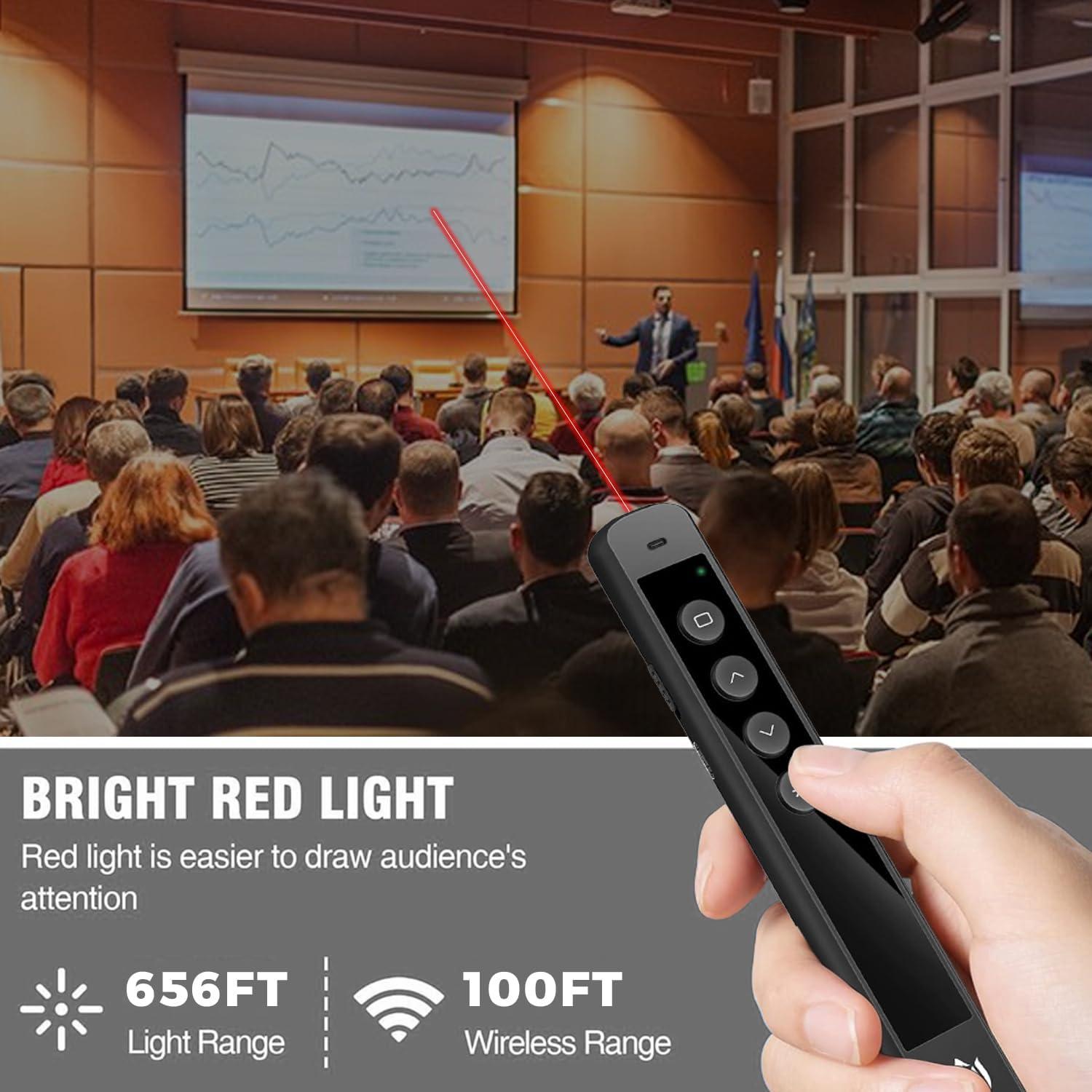 Control Remoto Inalámbrico AMERTEER RCRF-006 para Presentaciones