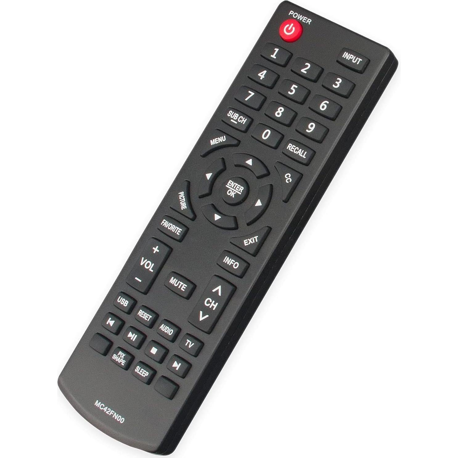 Control Remoto Sanyo MC42FN00 Reemplazo para TV 2xAAA