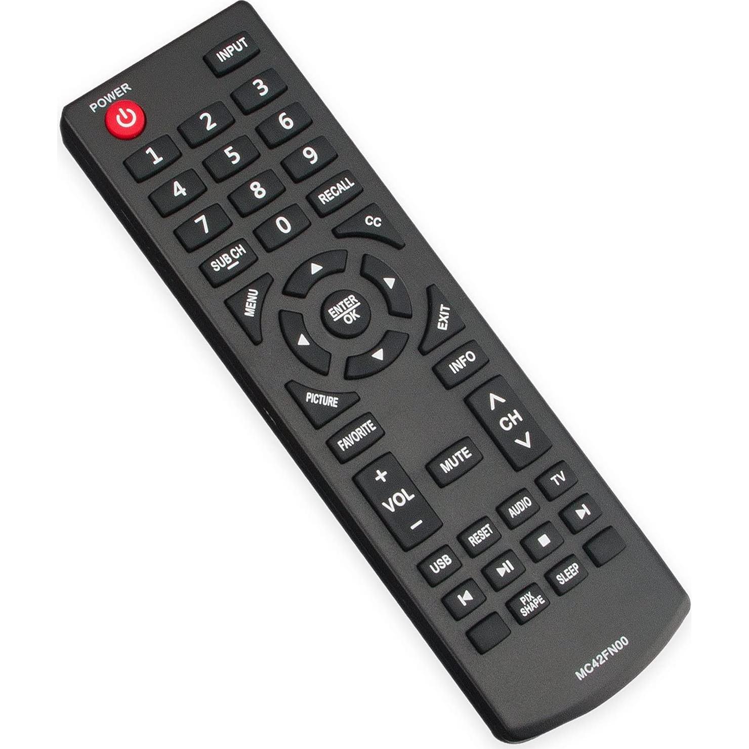 Control Remoto Sanyo MC42FN00 Reemplazo para TV 2xAAA