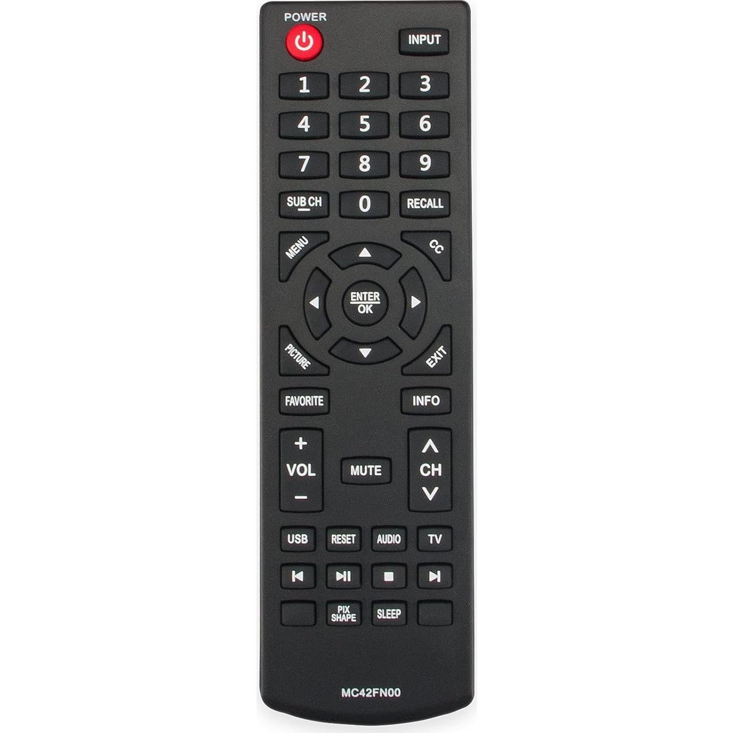 Control Remoto Sanyo MC42FN00 Reemplazo para TV 2xAAA