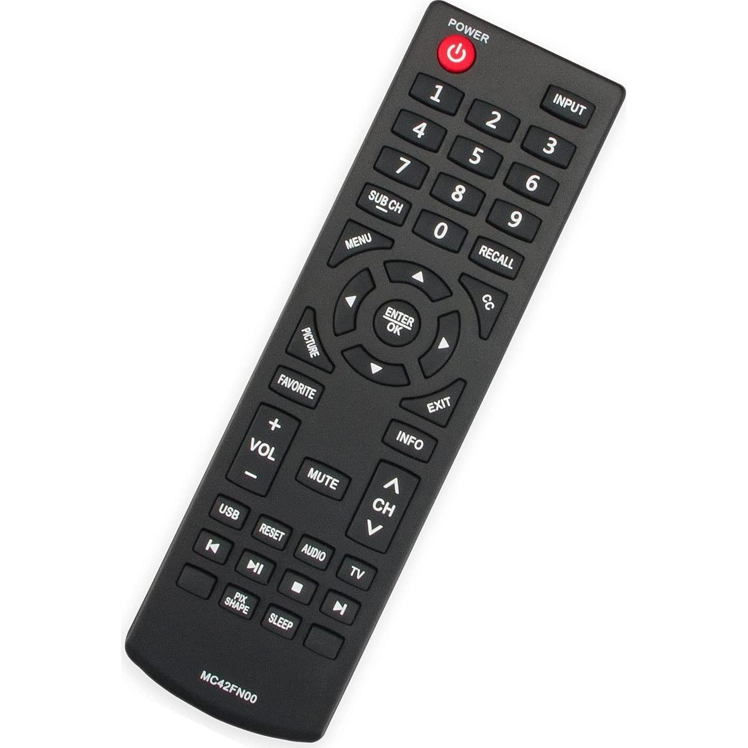 Control Remoto Sanyo MC42FN00 Reemplazo para TV 2xAAA