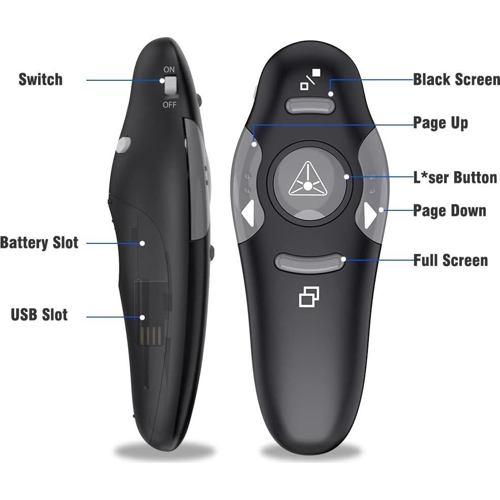 Control Remoto Inalámbrico para Presentaciones DinoFire USB