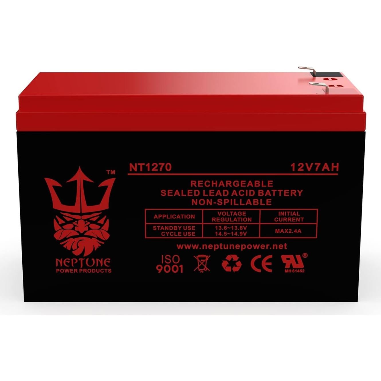 Batería Sellada de Plomo Ácido 12V 7AH Neptune NT1270