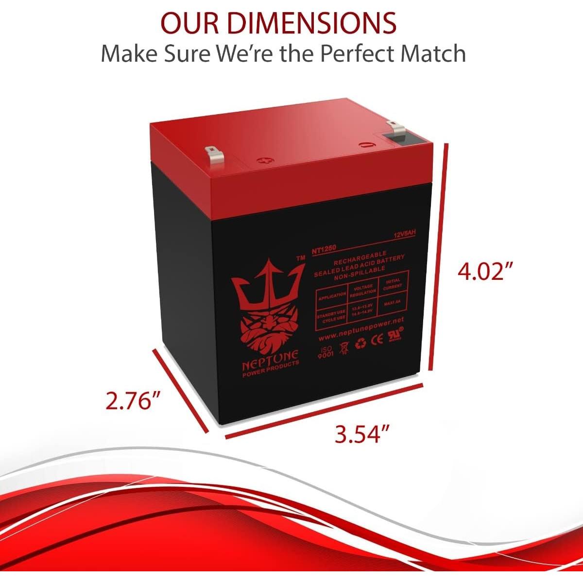 Batería de Alarma 12V 50Ah Neptune Power Products NT-1250