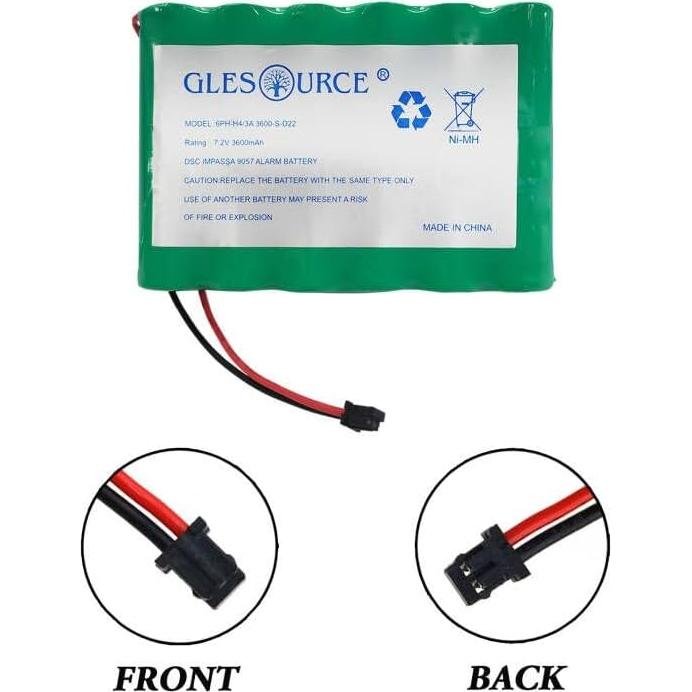 Batería de Reemplazo 7.2V 3600mAh GLESOURCE para Alarma DSC