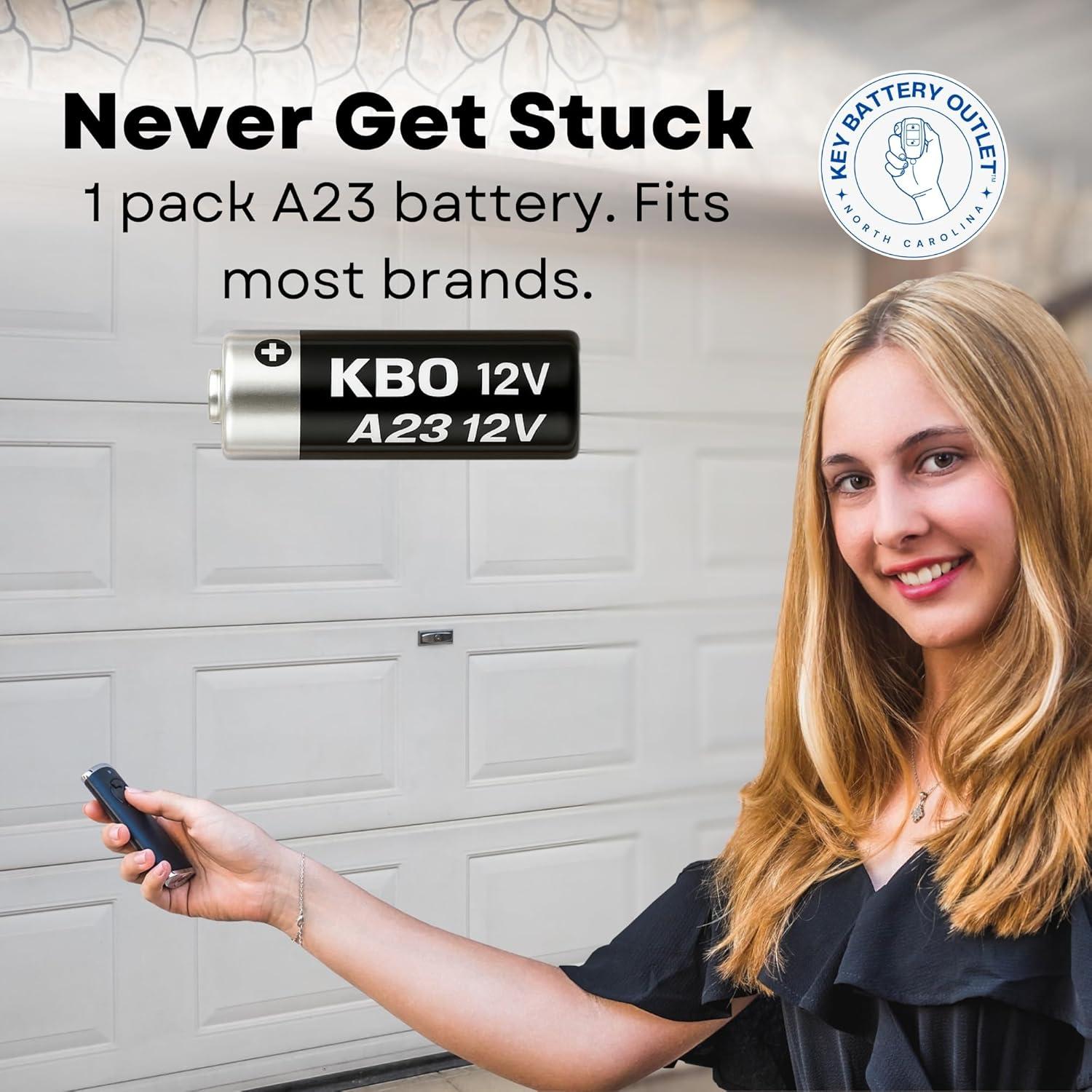 Batería A23 Alcalina 12V para Abridor de Puerta de Garaje