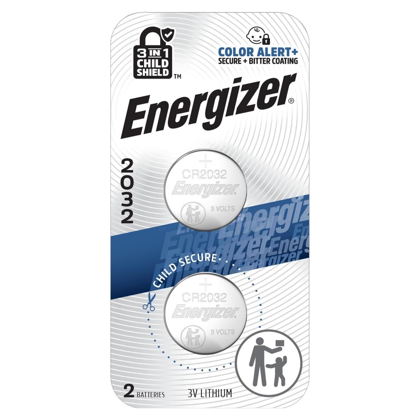Baterías de Moneda de Litio Energizer 2032 - Paquete de 2