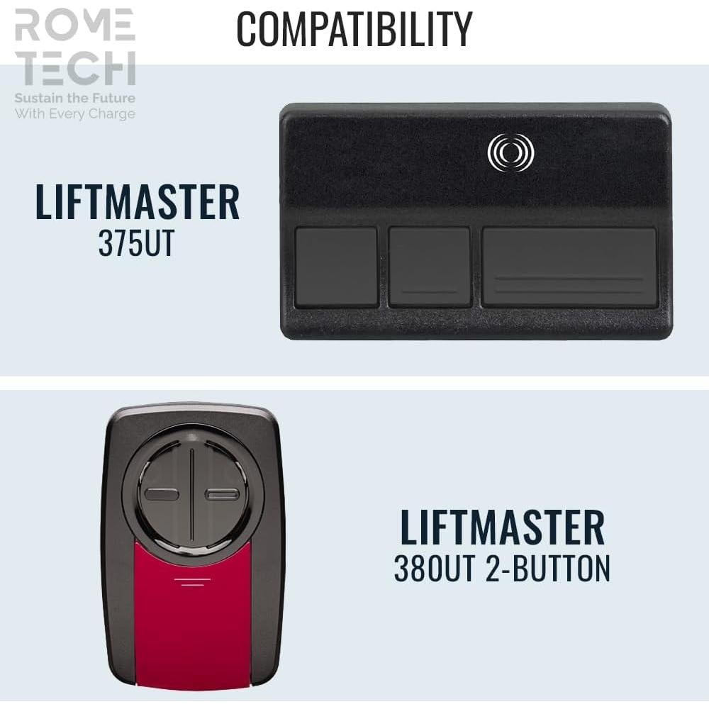 Batería de Respaldo Rome Tech CR2032 para Liftmaster 375UT