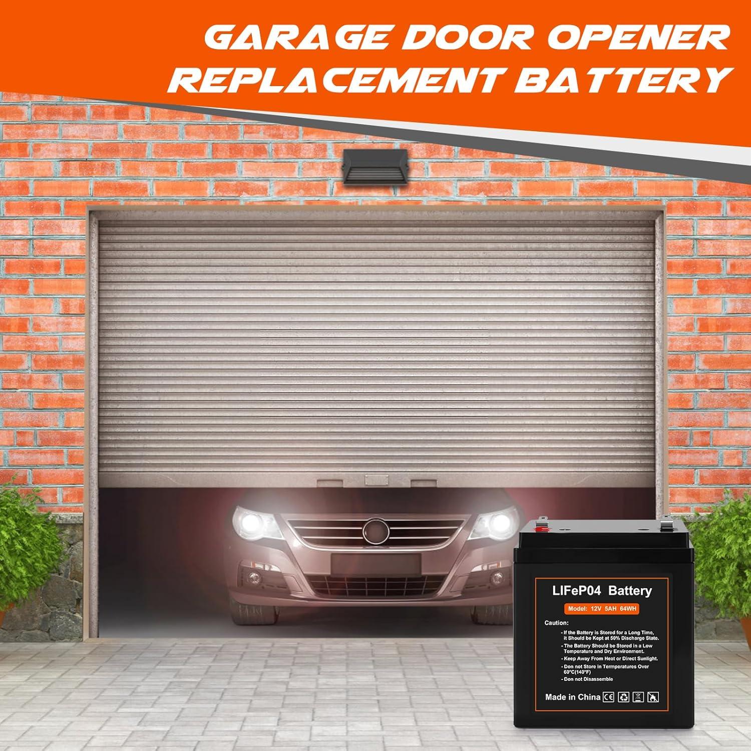 Batería Recargable LiFePO4 12V 5Ah Fitinoch - Paquete de 2