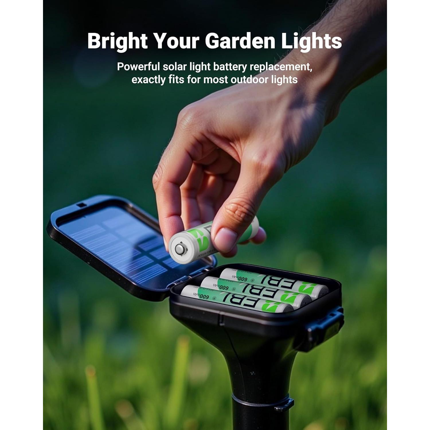 Baterías Recargables AAA EBL 1.2V 600mAh - 20 Paquetes