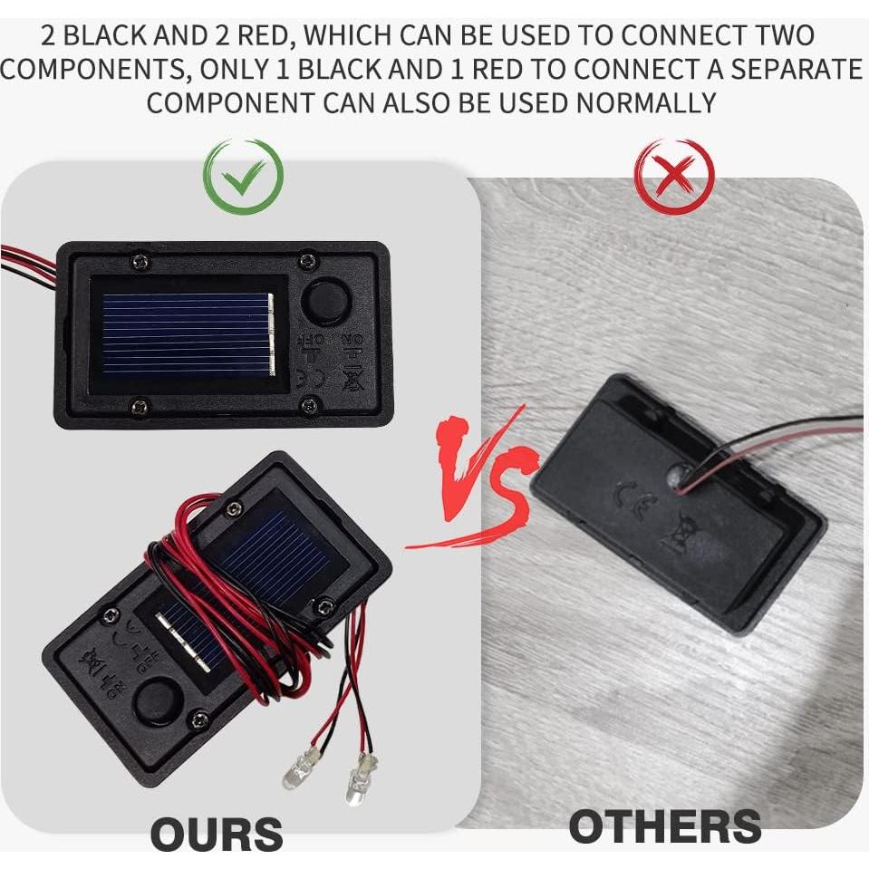 Caja de Batería Solar AQEENURA para Linternas Colgantes 4PCS