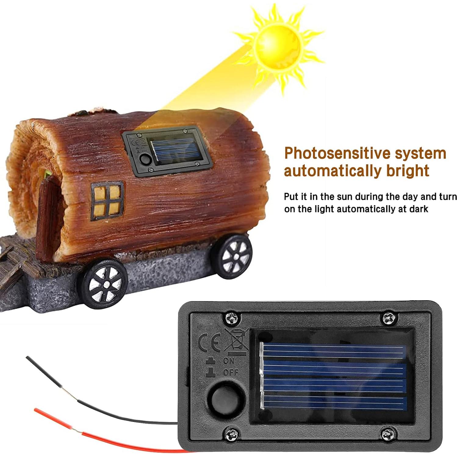 Caja de Batería Solar AQEENURA para Linternas Colgantes 4PCS