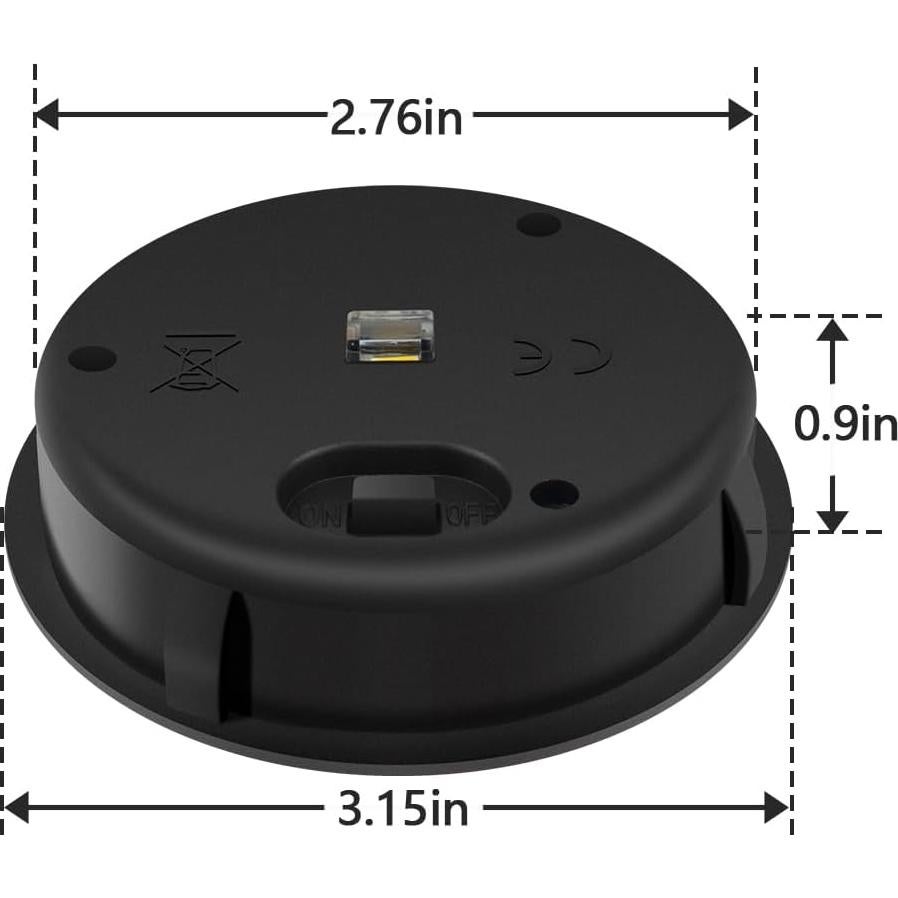 Parte Superior de Reemplazo Luz Solar HELESIN 8cm Amarillo Cálido