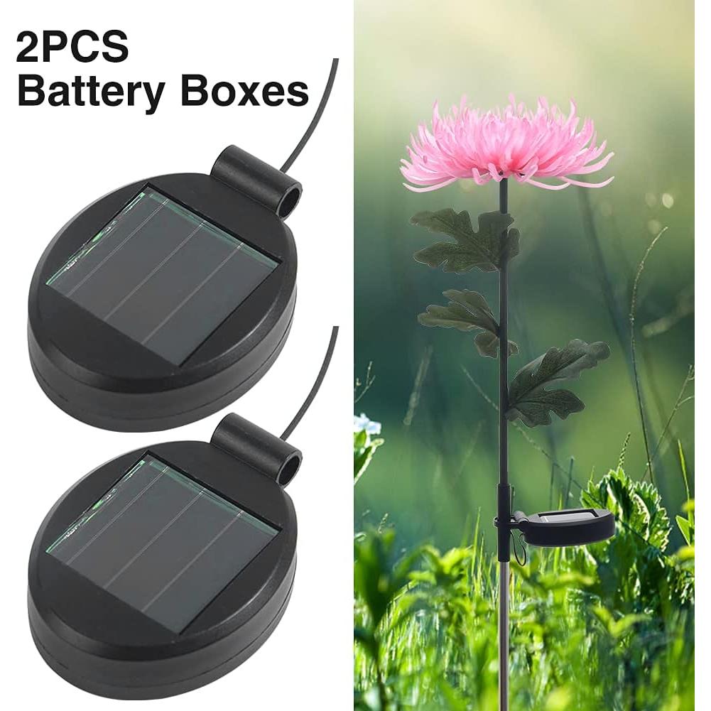 Repuesto Panel Superior Luz Solar LED 2 Piezas Negro