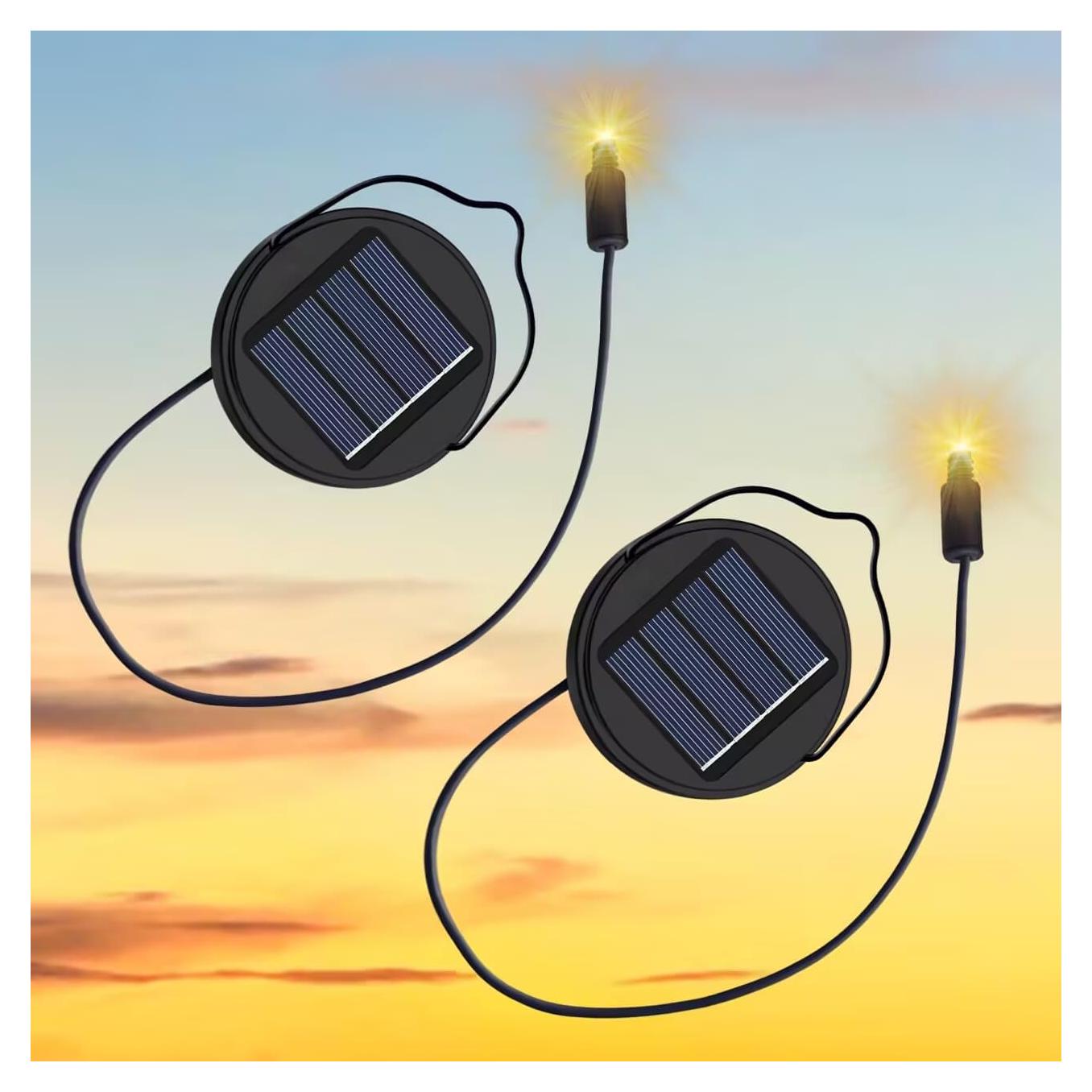 2Pack Baterías Recargables AA 600mAh para Luces Solares