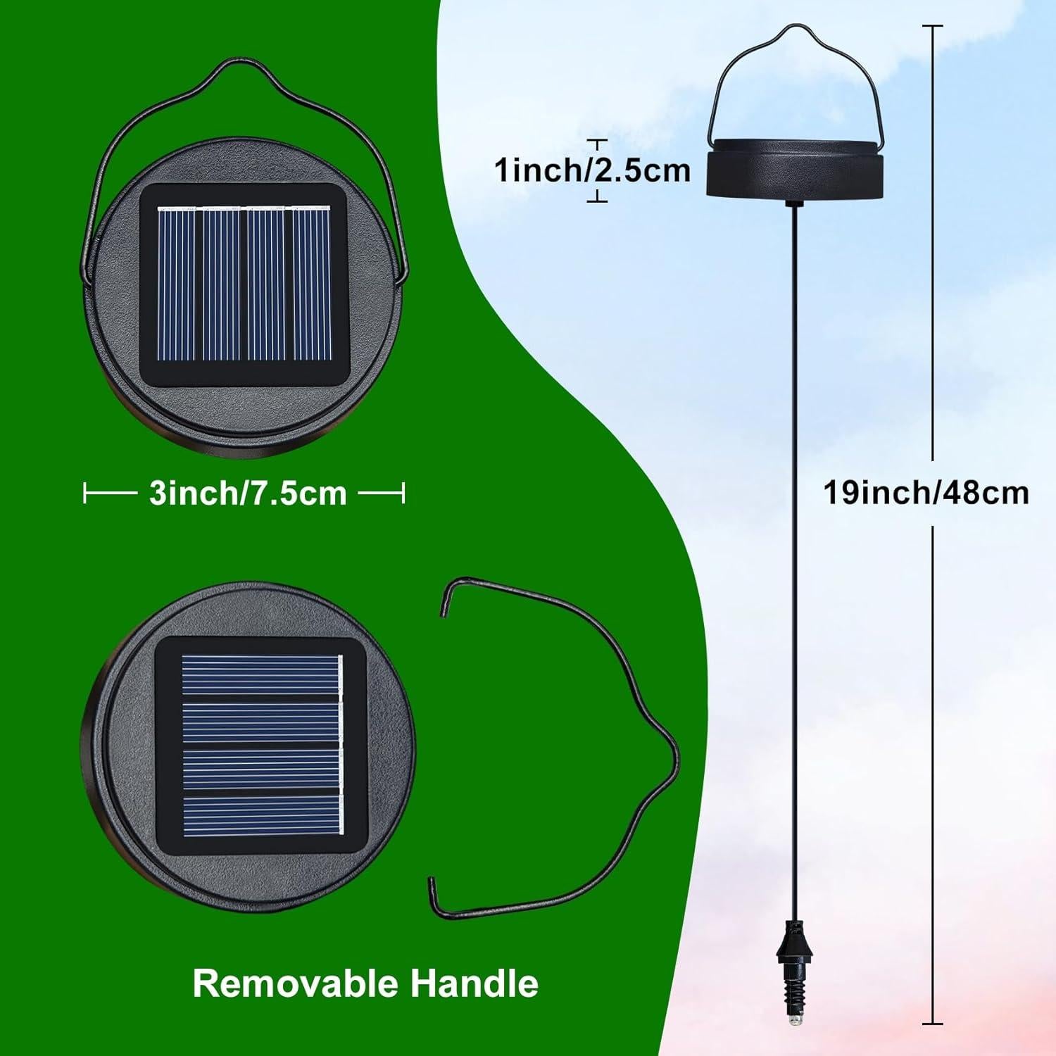 2Pack Baterías Recargables AA 600mAh para Luces Solares