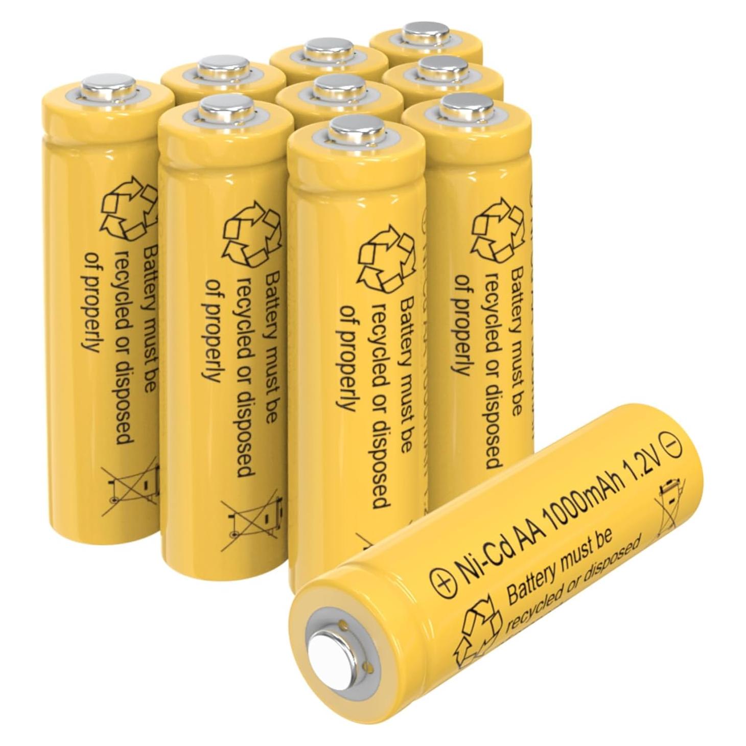 Baterías recargables KBT AA 1.2V 1000mAh Paquete de 10