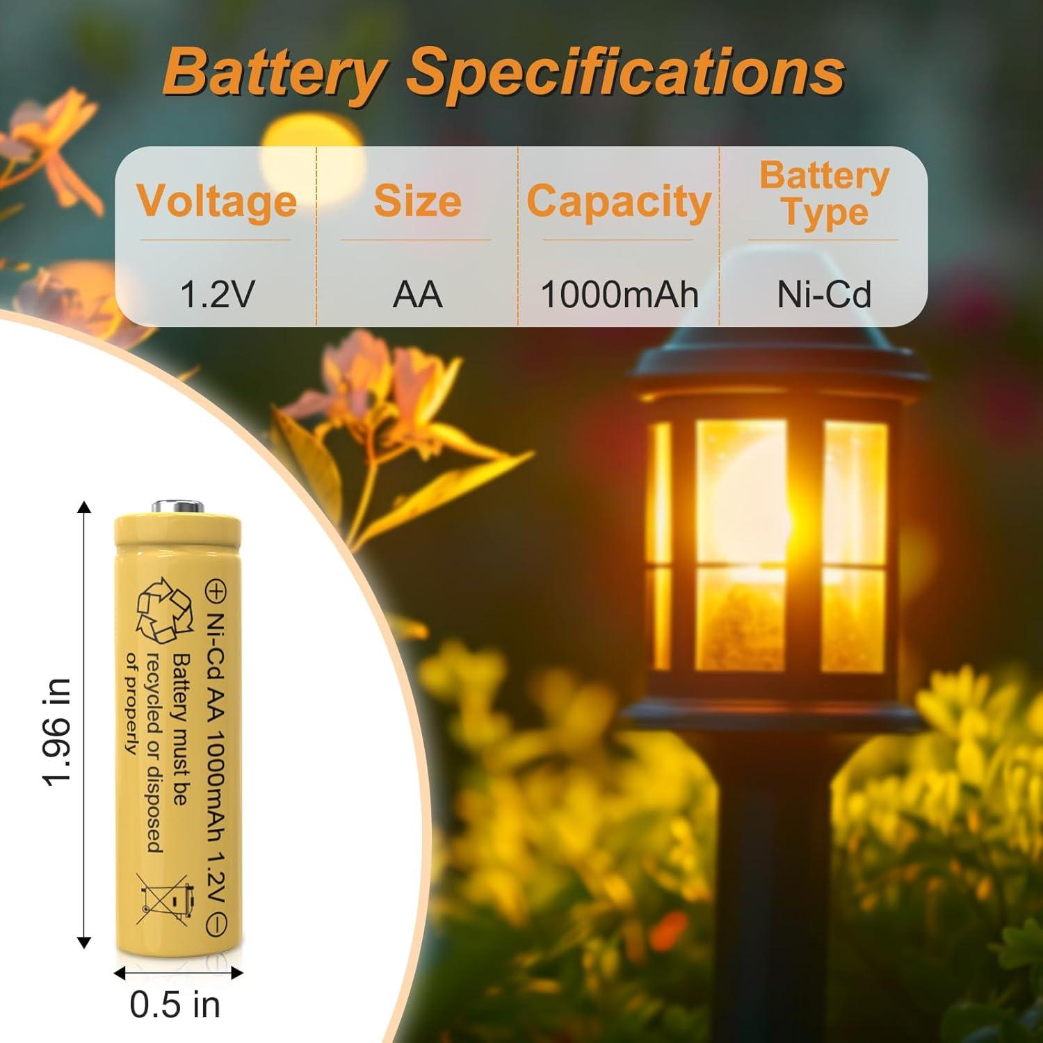 Baterías recargables KBT AA 1.2V 1000mAh Paquete de 10