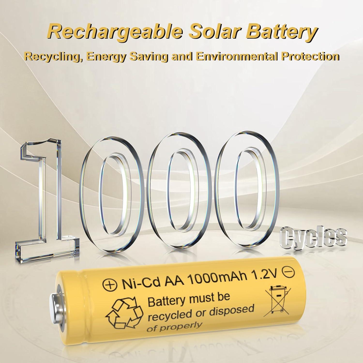 Baterías recargables KBT AA 1.2V 1000mAh Paquete de 10