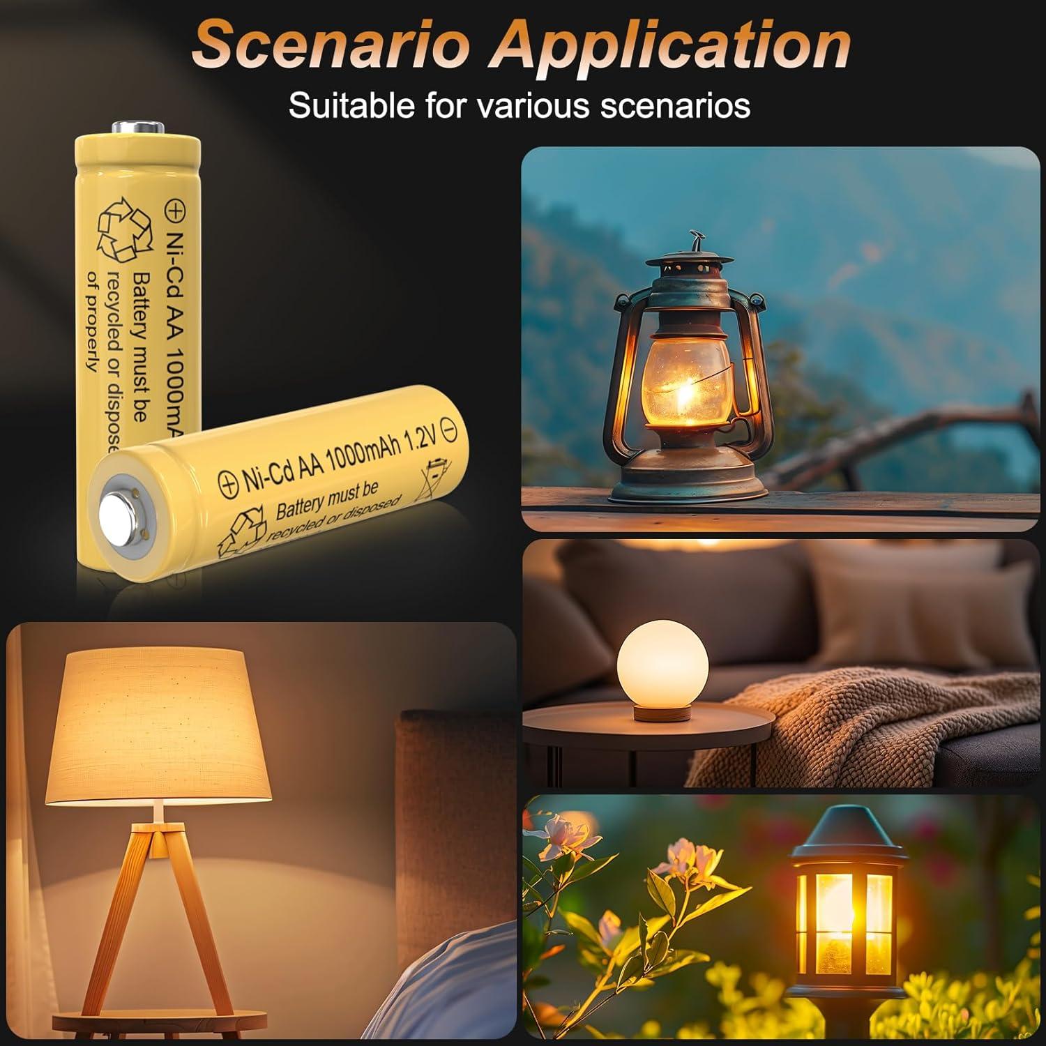 Baterías recargables KBT AA 1.2V 1000mAh Paquete de 10