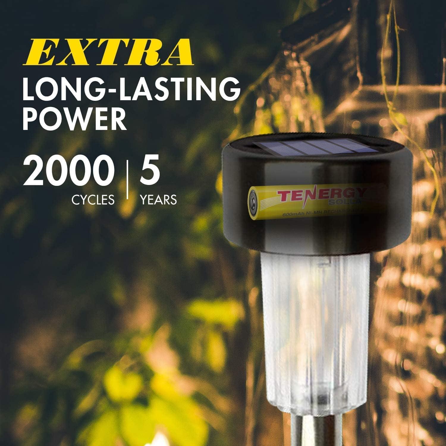 Baterías recargables NiMH Tenergy Solla AAA 600mAh - Paquete de 24