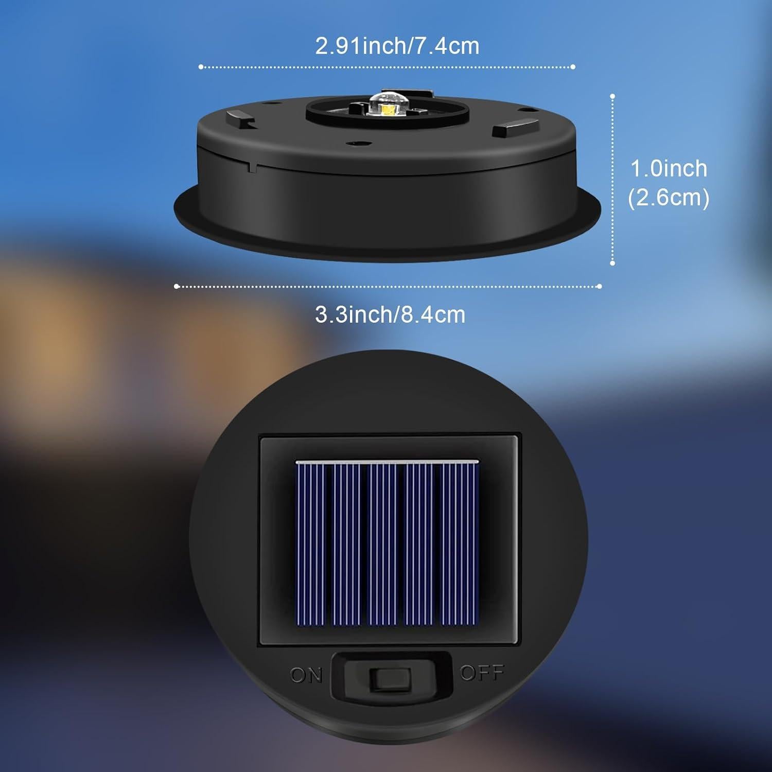 2 Piezas Reemplazo Luz Solar Impermeable Ostritec 8.4 cm