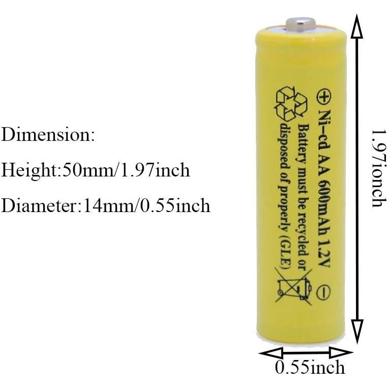 Baterías Recargables Solares QBLPOWER AA 600mAh 1.2V (4 Pcs)