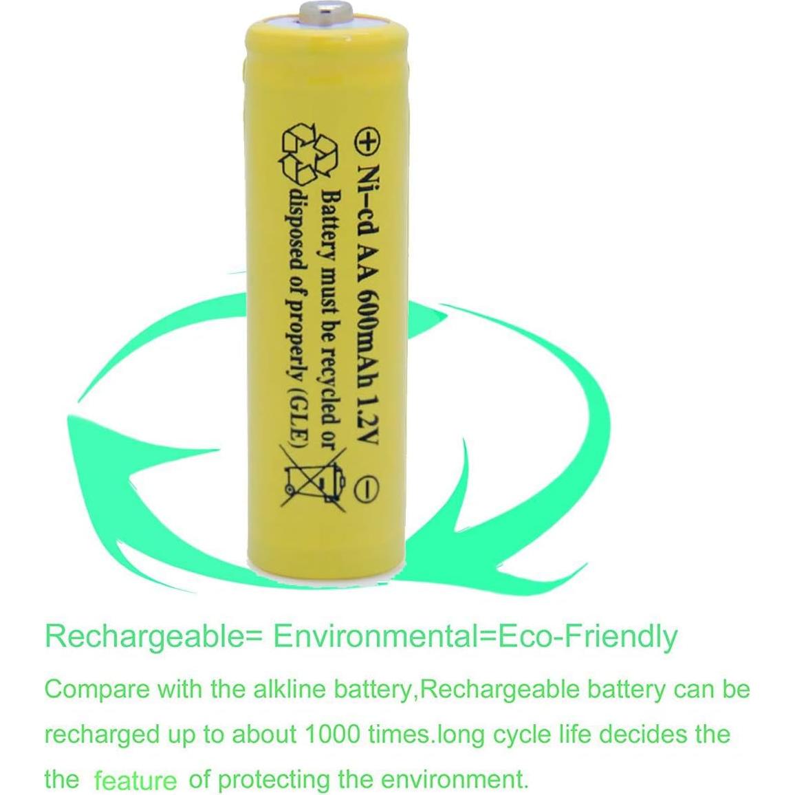 Baterías Recargables Solares QBLPOWER AA 600mAh 1.2V (4 Pcs)