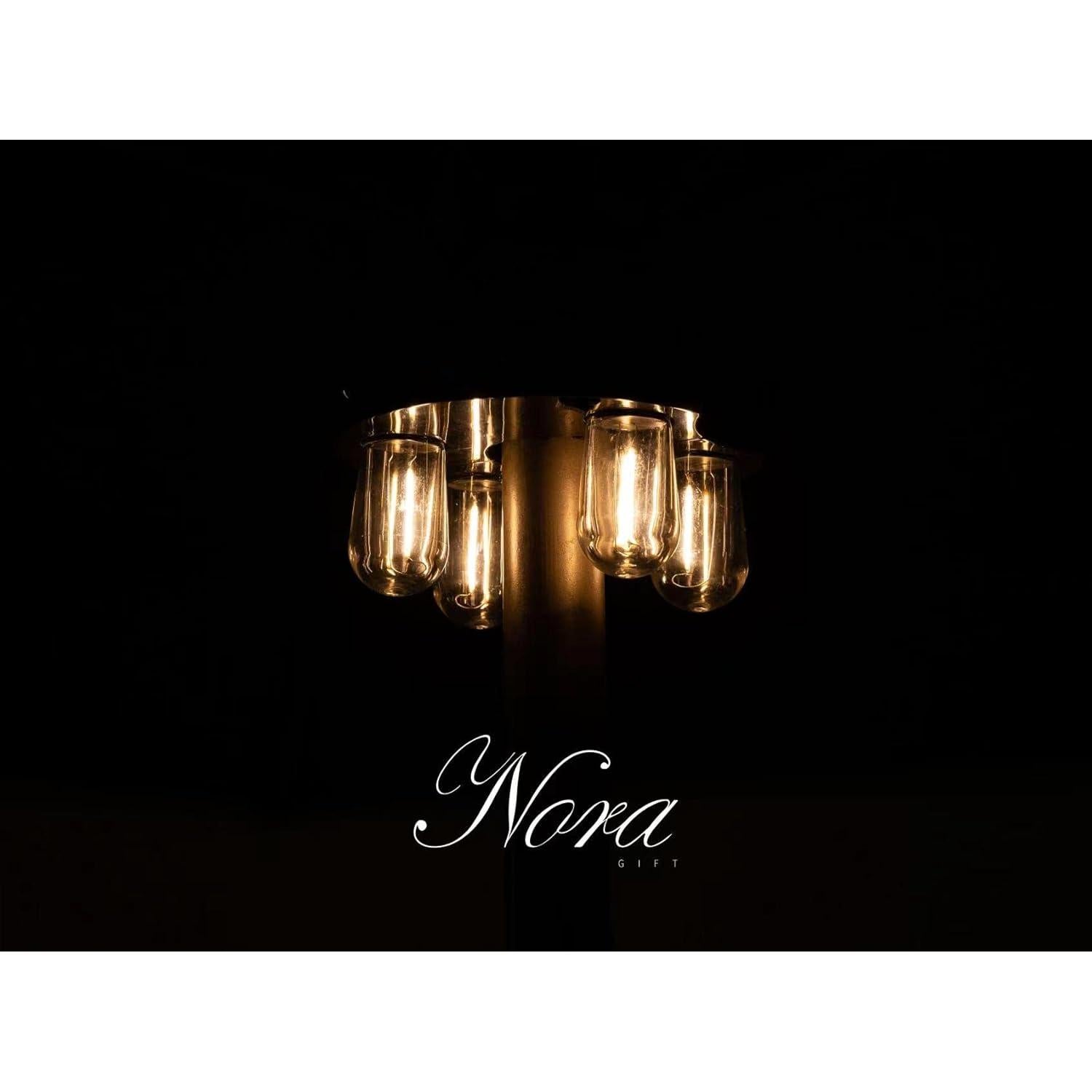 Luz de Paraguas LED Nora Gift - Bombillas Edison, 200 Lúmenes