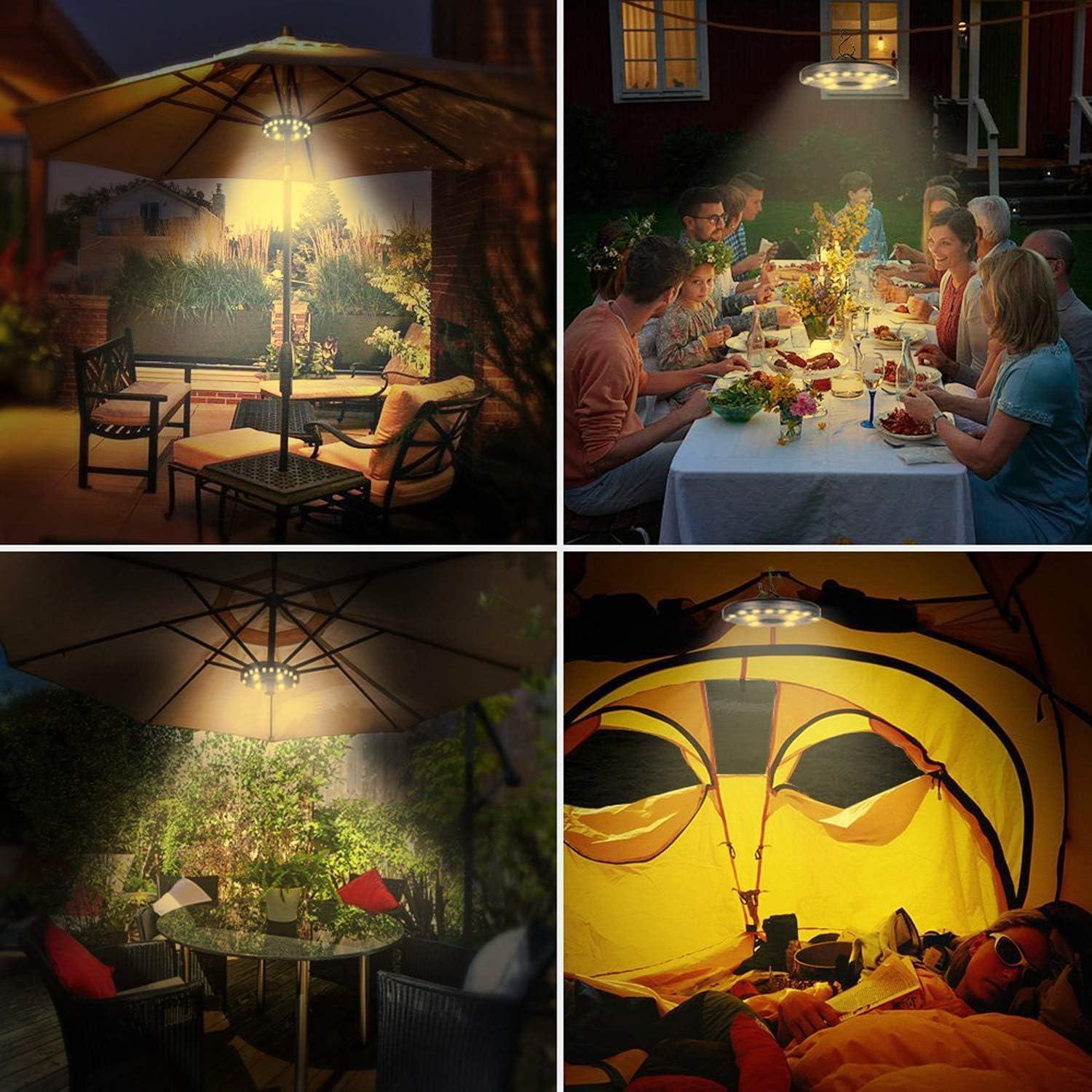 Luz de Paraguas LED OYOCO 28 Luces 3 Modos Brillo 200 Lúmenes