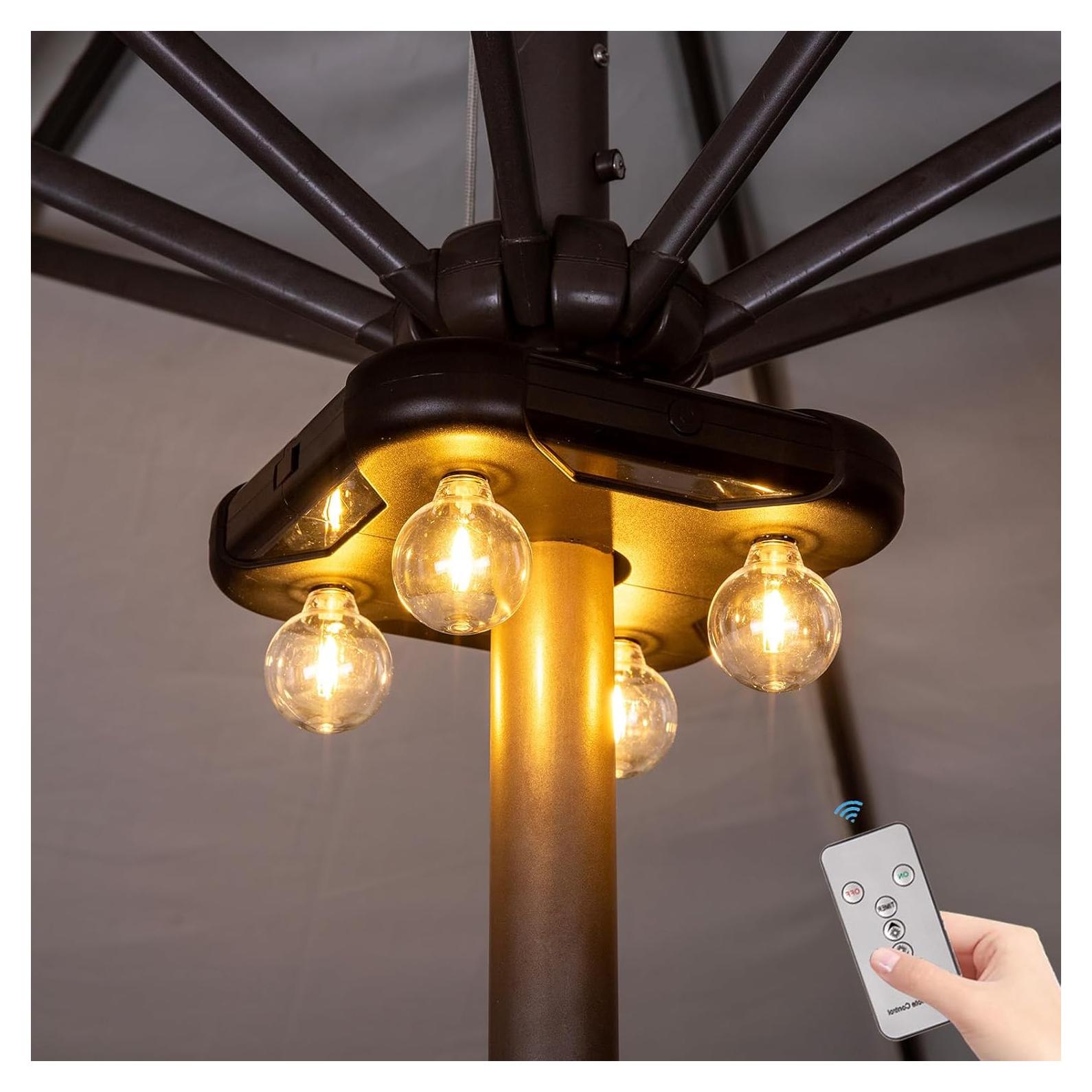 Luces LED para Paraguas Huizhou G40 a Pilas, 3 Brillos