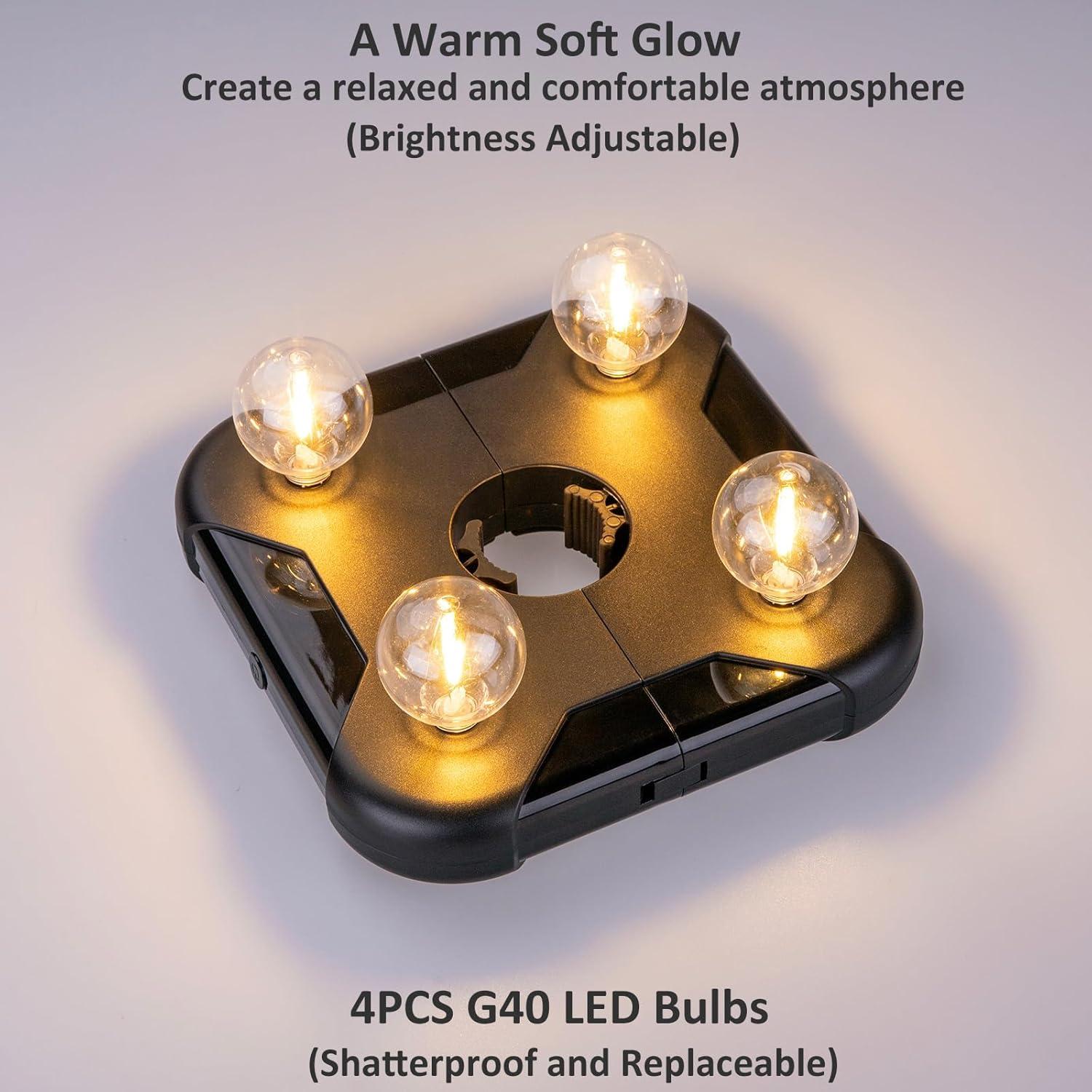 Luces LED para Paraguas Huizhou G40 a Pilas, 3 Brillos