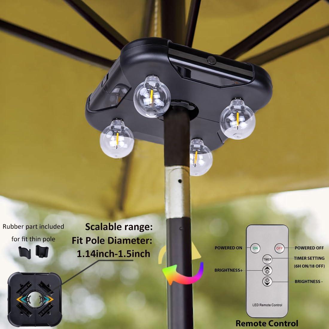 Luces LED para Paraguas Huizhou G40 a Pilas, 3 Brillos