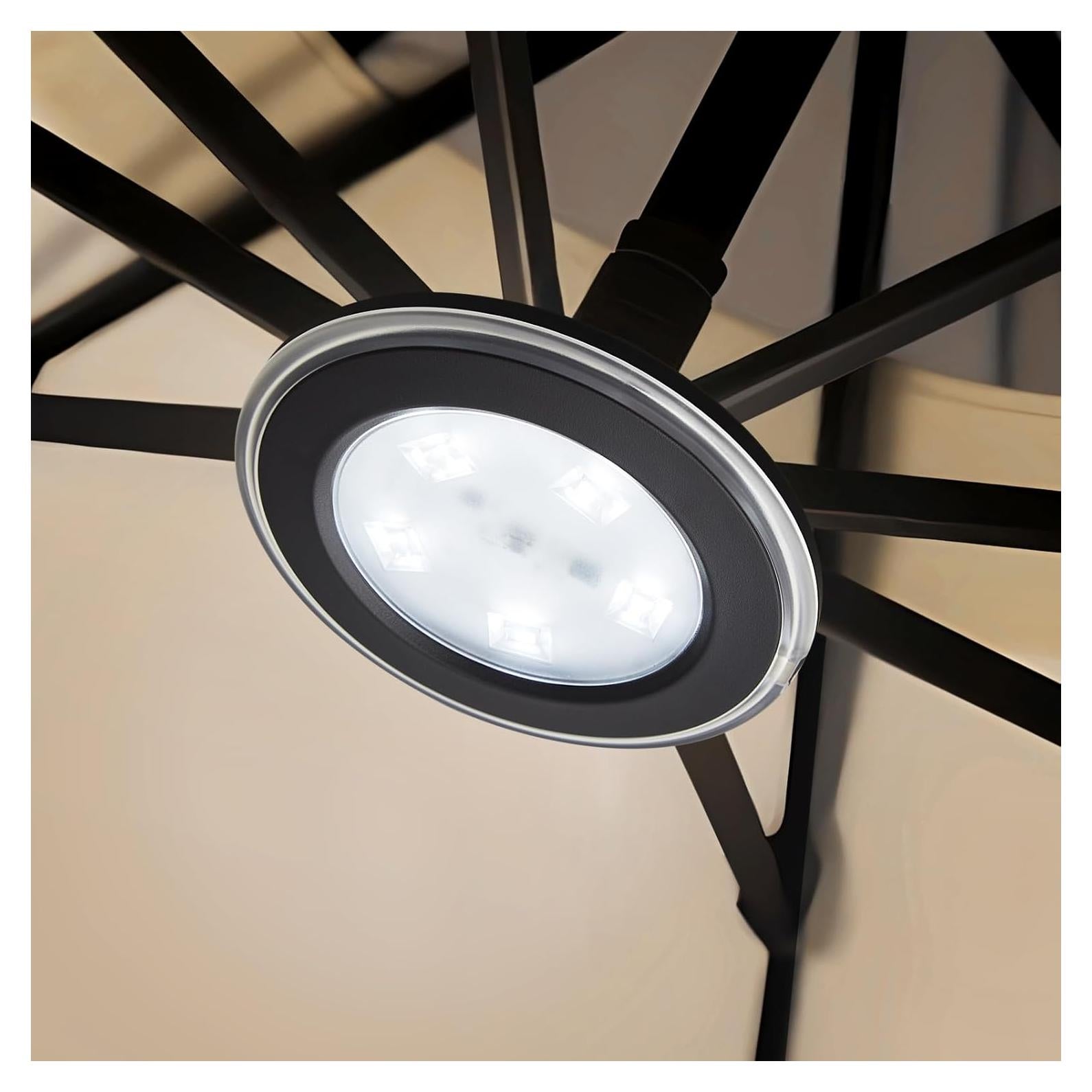 Luces LED recargables para sombrillas Vitnucrol 300 Lúmenes