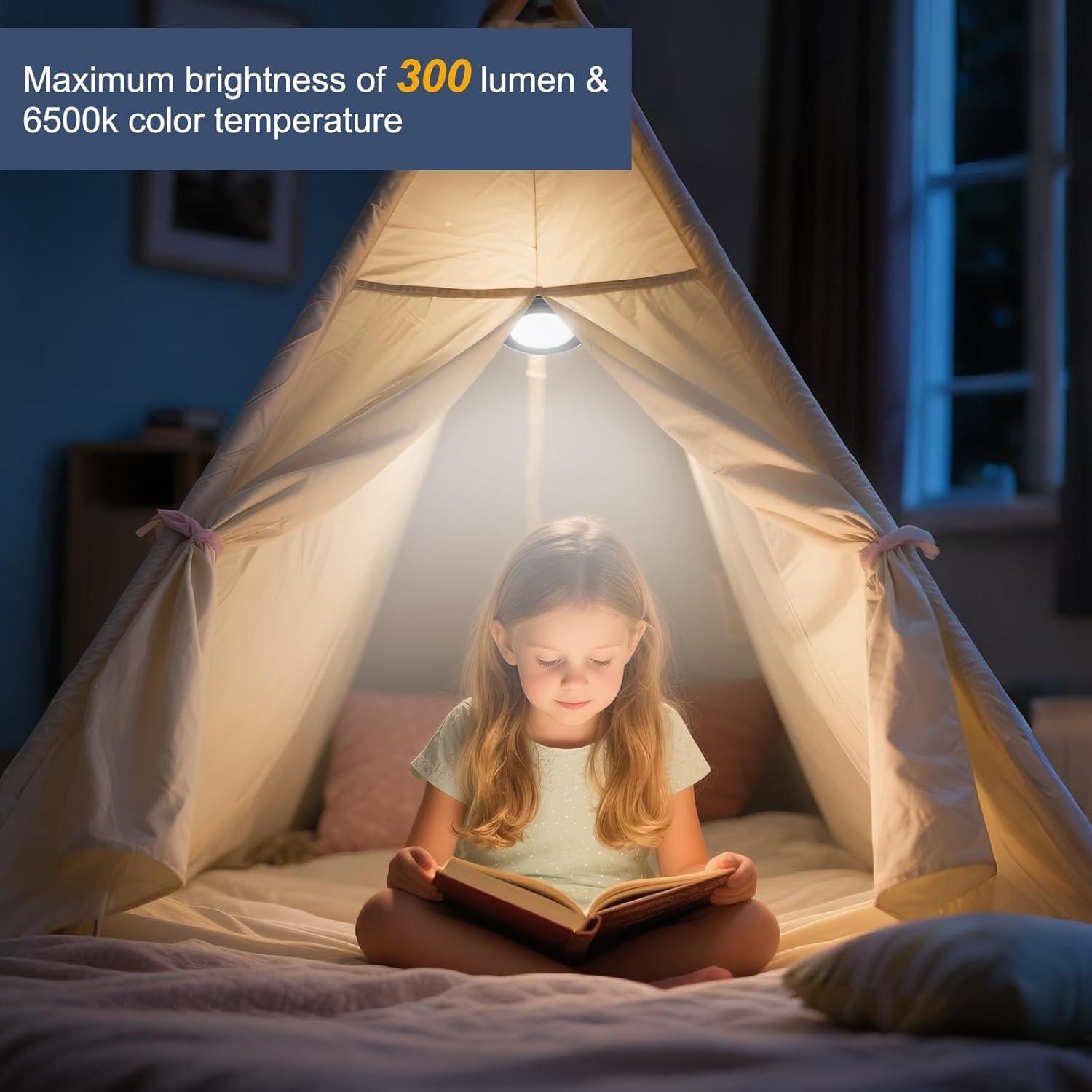 Luces LED recargables para sombrillas Vitnucrol 300 Lúmenes