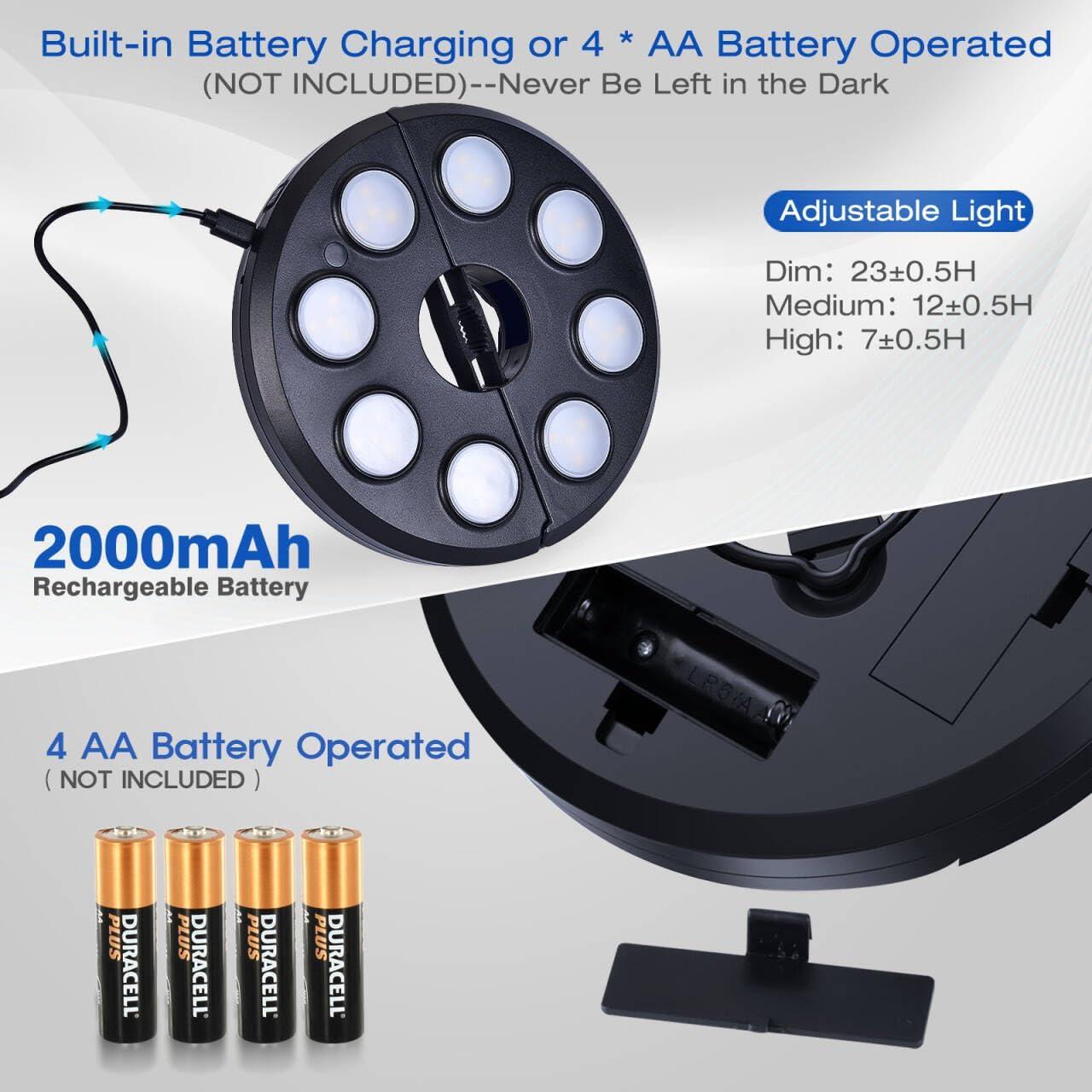 Luz de Paraguas Recargable OYOCO UM-Lit - 3 Modos Brillo