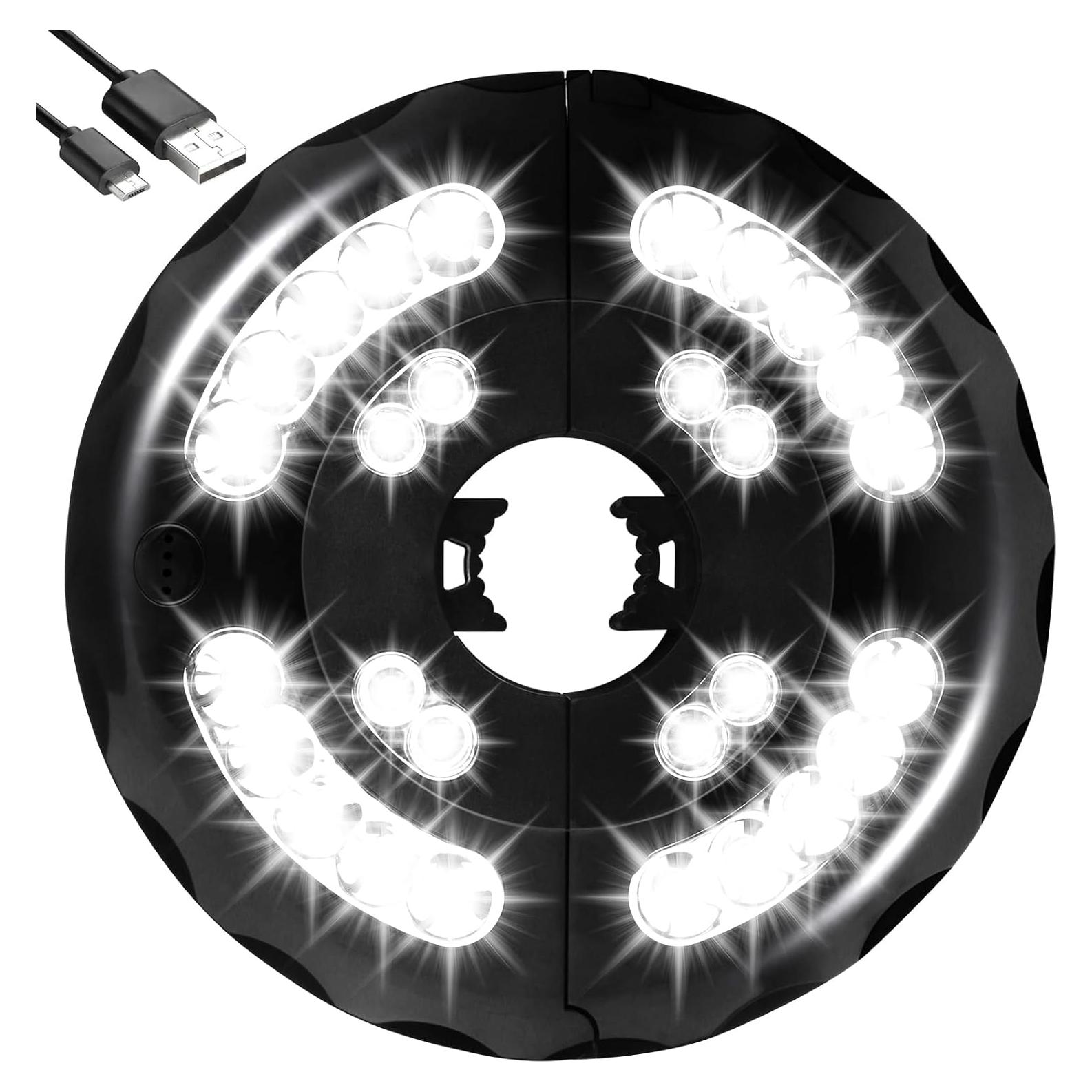 Luz de Paraguas INKEER Recargable 3 Modos 20 LED 20x3.2cm