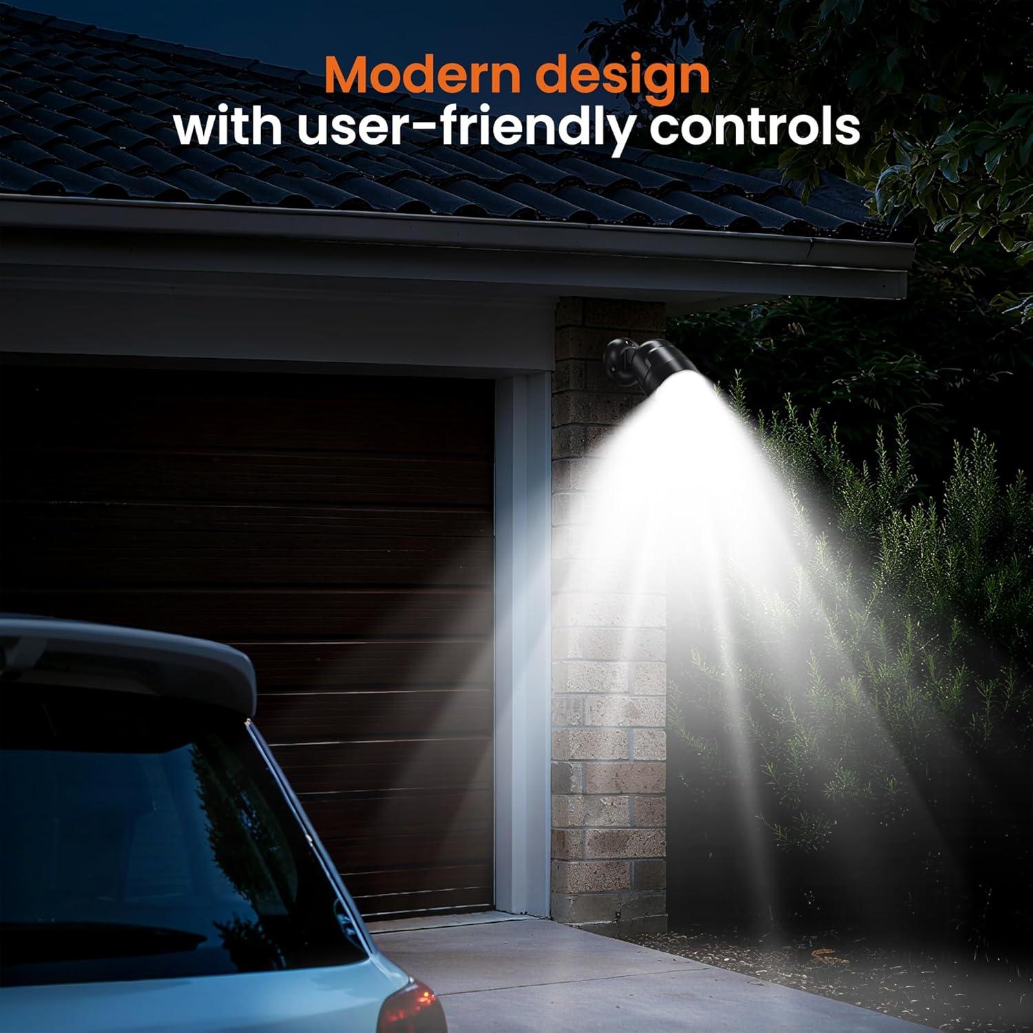 Luz de Sensor de Movimiento Mecanto 600 Lúmenes 2 Modos 4000mAh