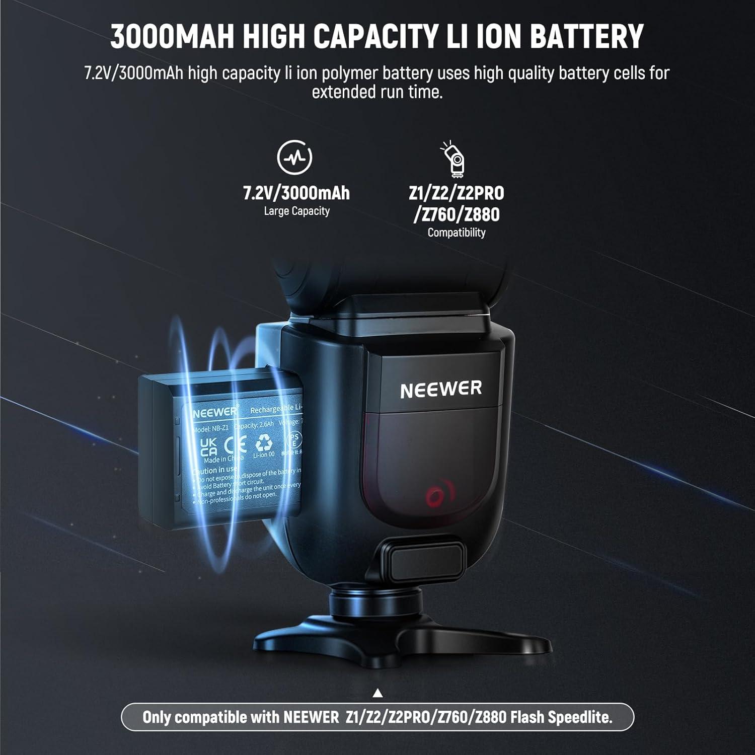 Batería de Litio Neewer 7.2V 3000mAh para Flash Speedlite