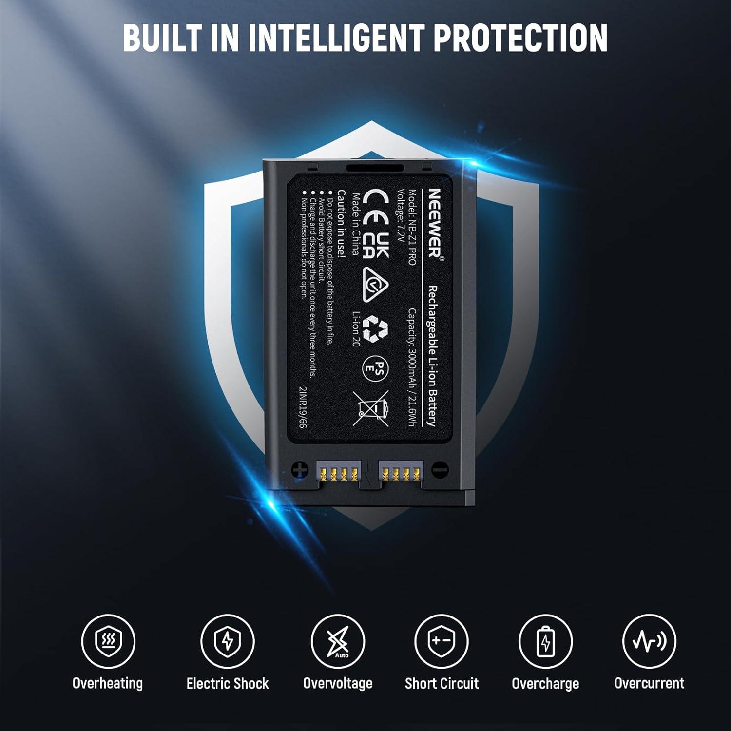 Batería de Litio Neewer 7.2V 3000mAh para Flash Speedlite