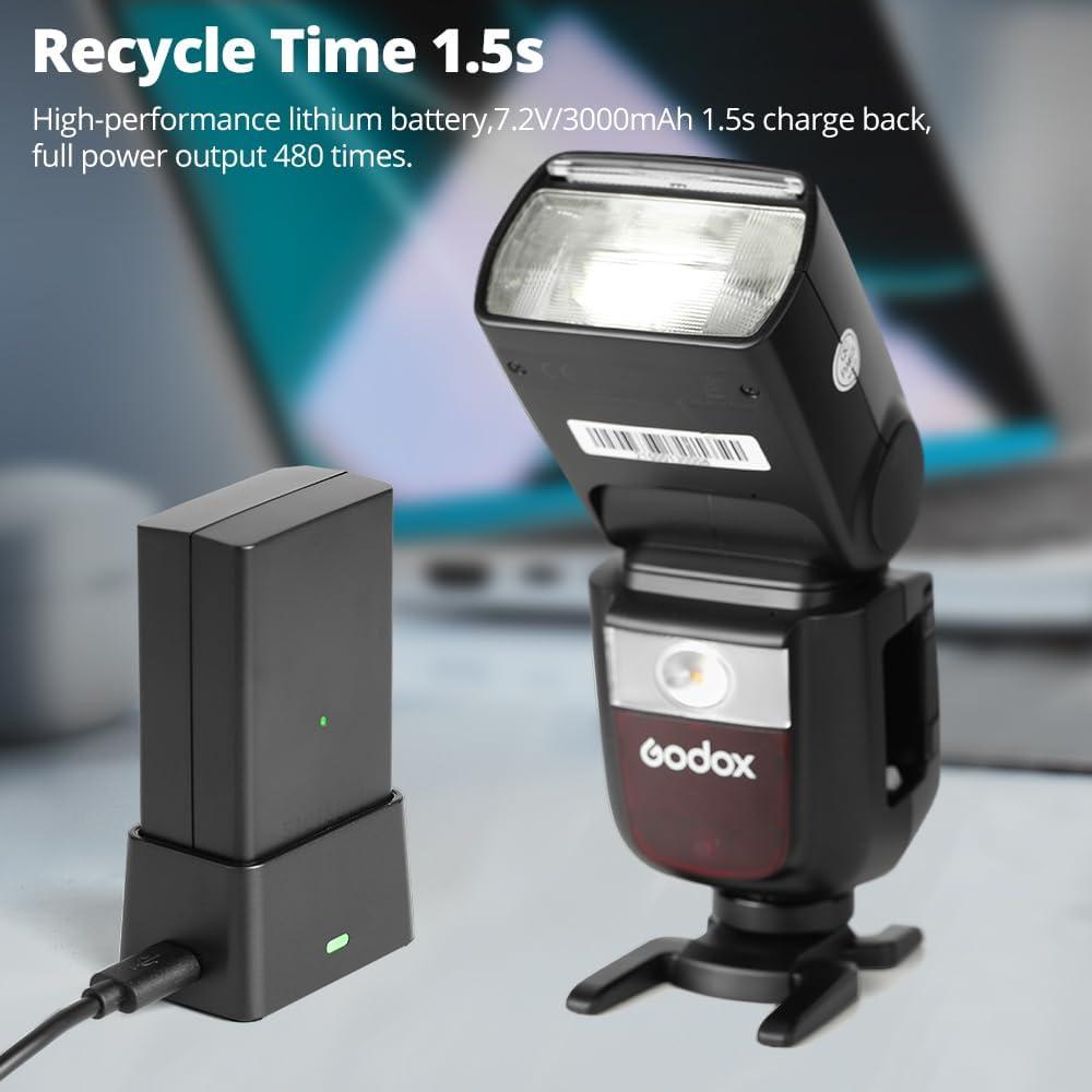 Batería Godox VB26B Li-ion 2980mAh para Flash V1 V860III