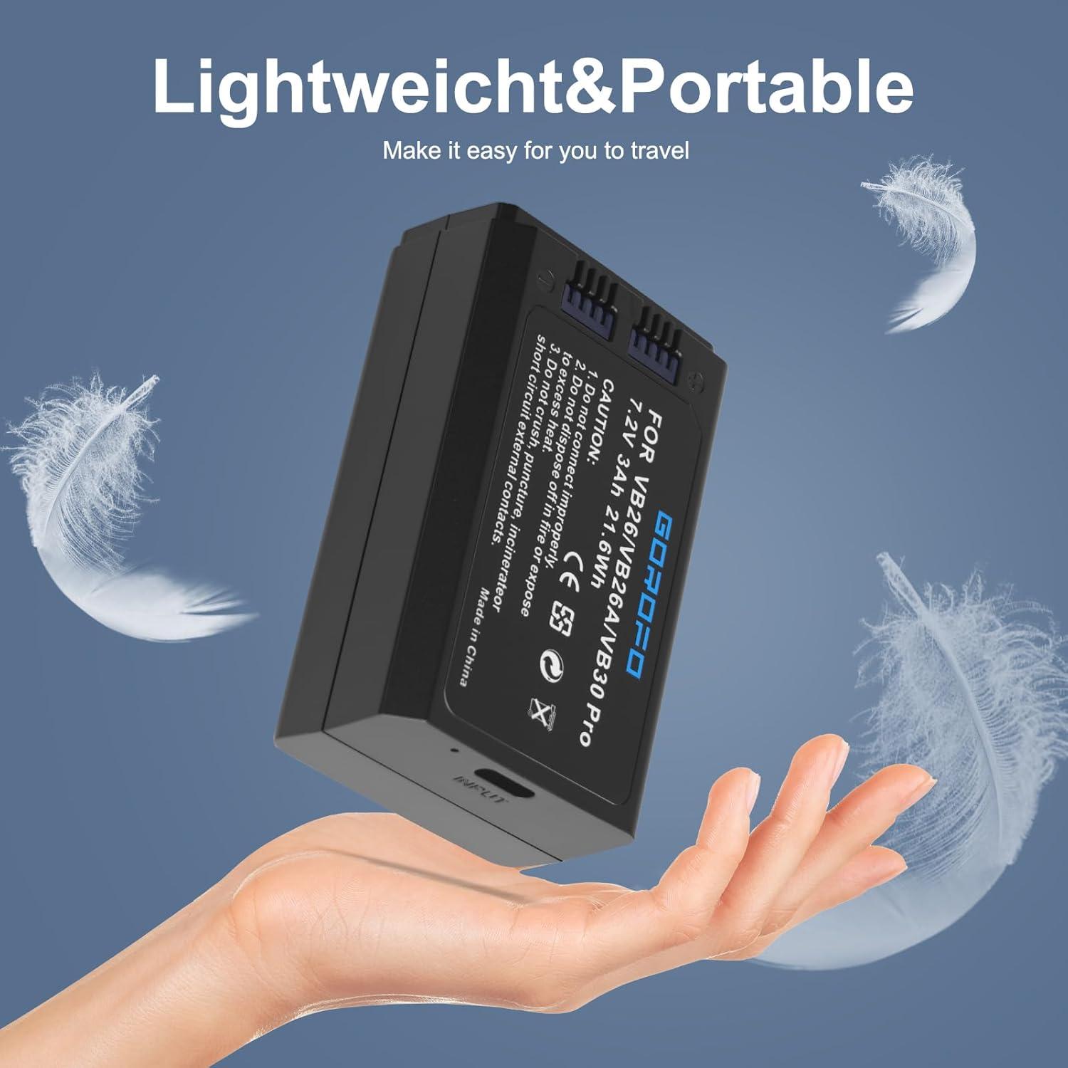 Batería Reemplazable GOROFO VB30 PRO para GODOX V1 y V860III